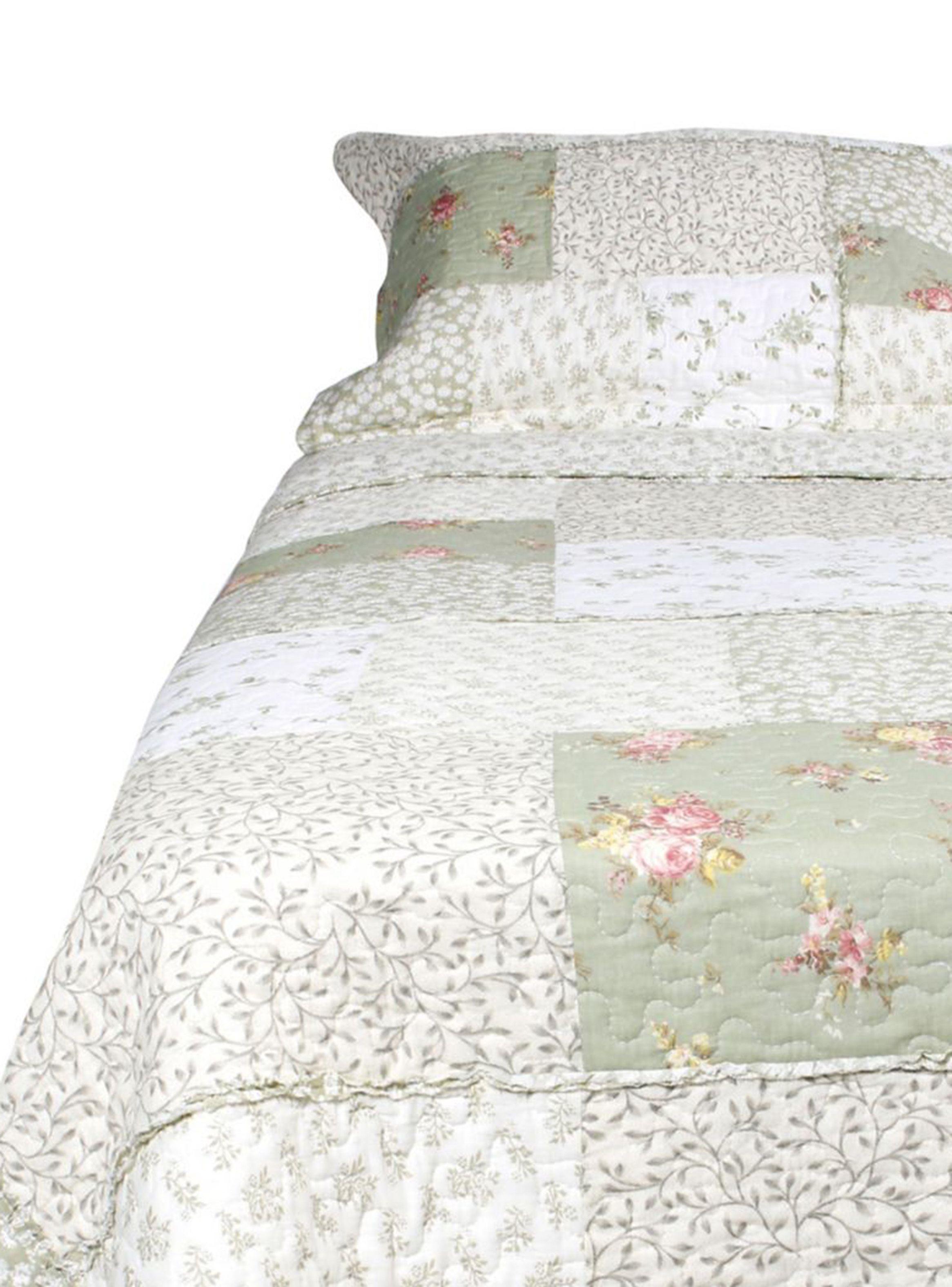 Quilt 1.5 Plazas Patch Romántico-0
