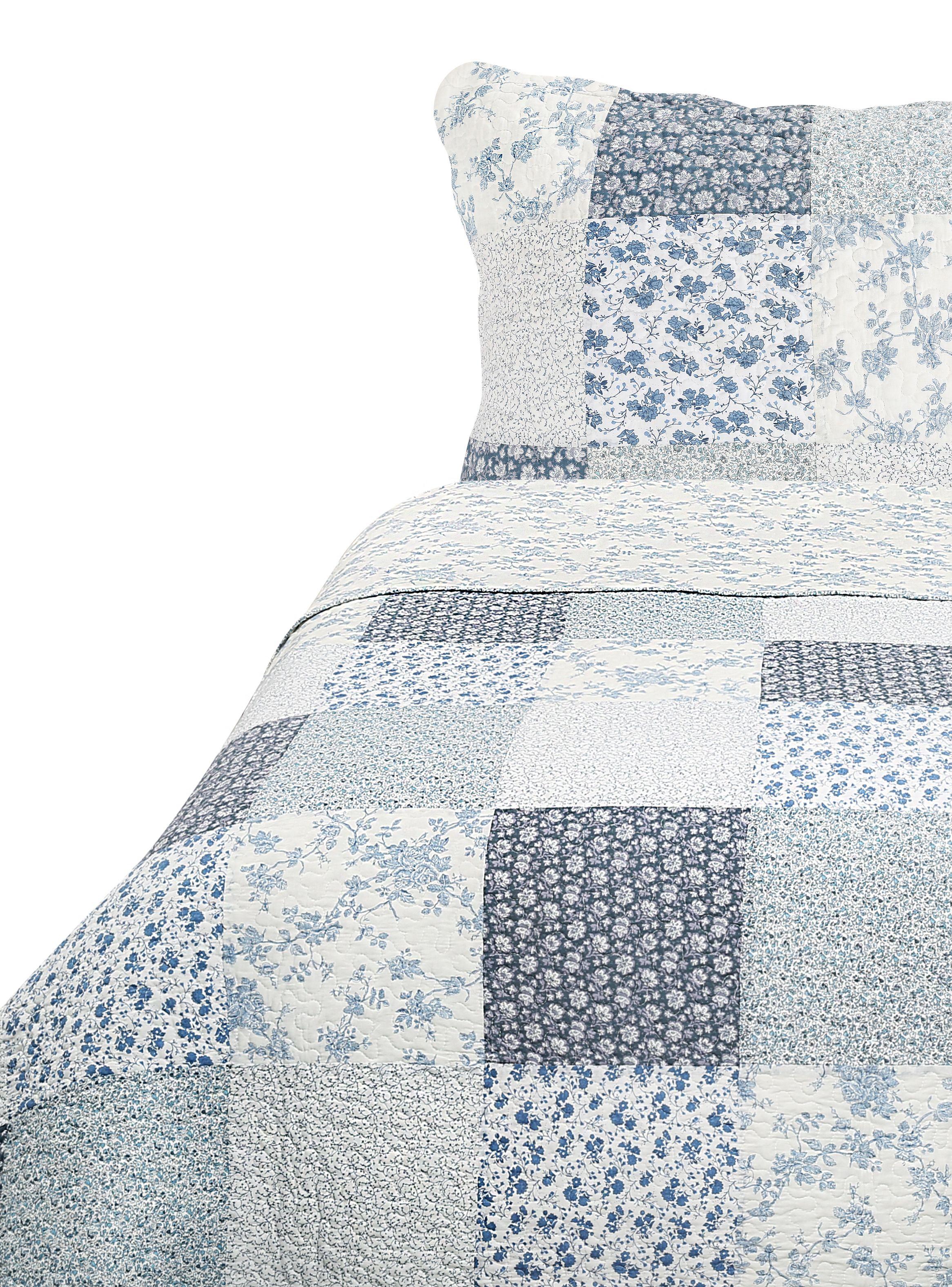 Quilt 1.5 Plazas Patch Romántico-0