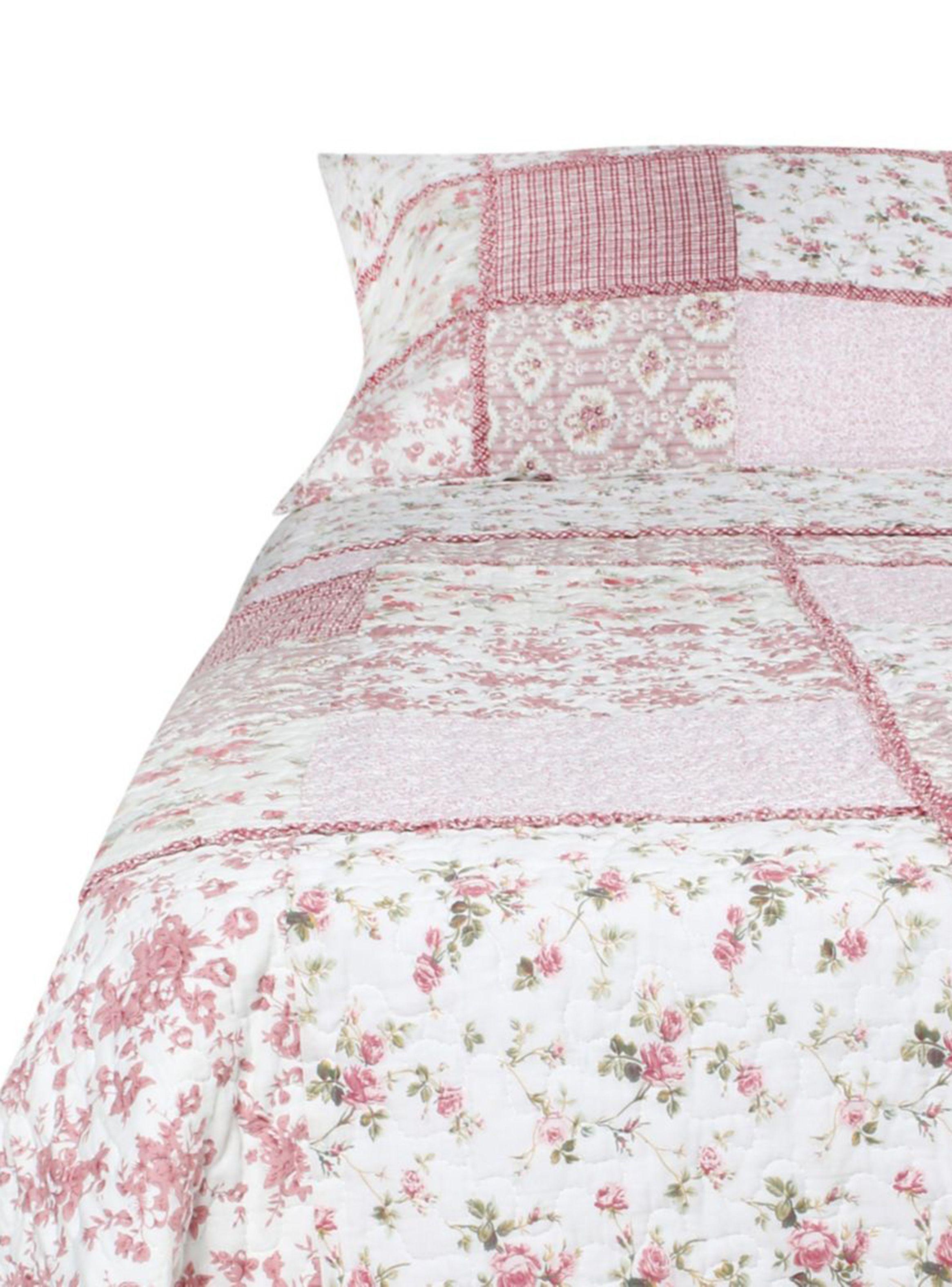 Quilt 1.5 Plazas Patch Romántico-0