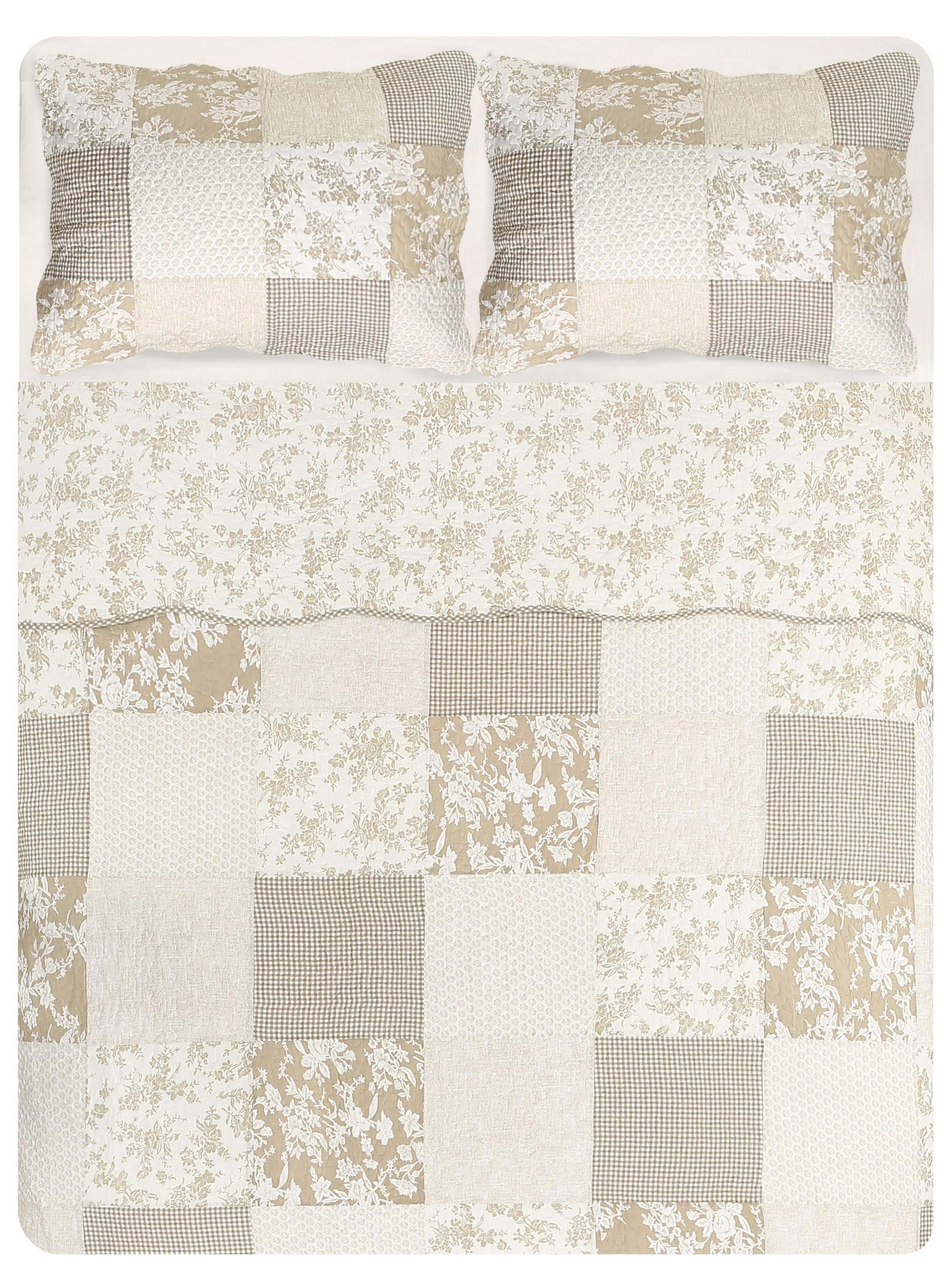 Quilt 2 Plazas Patch Romántico-3