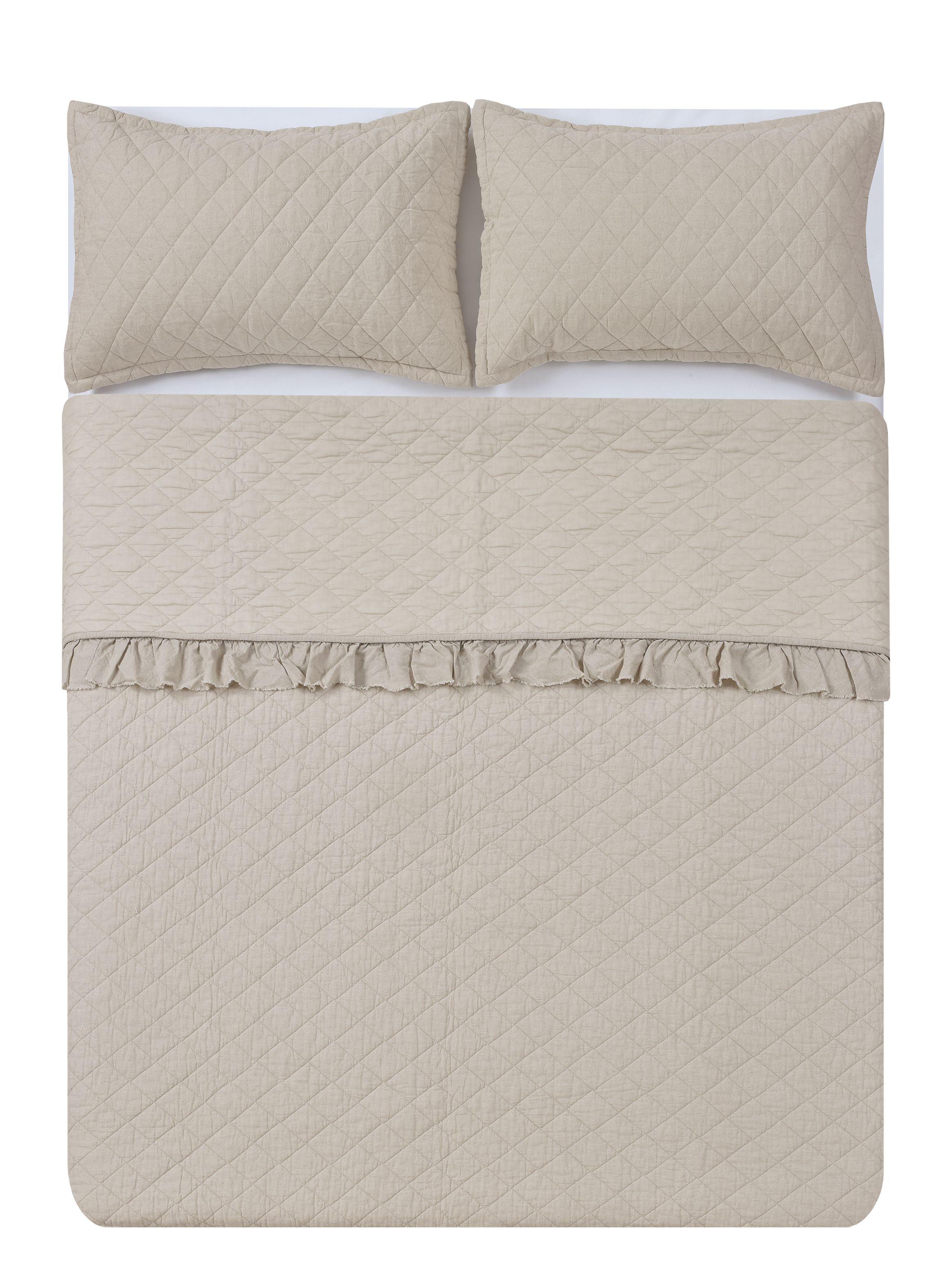 Quilt Rhombus Lino King-3