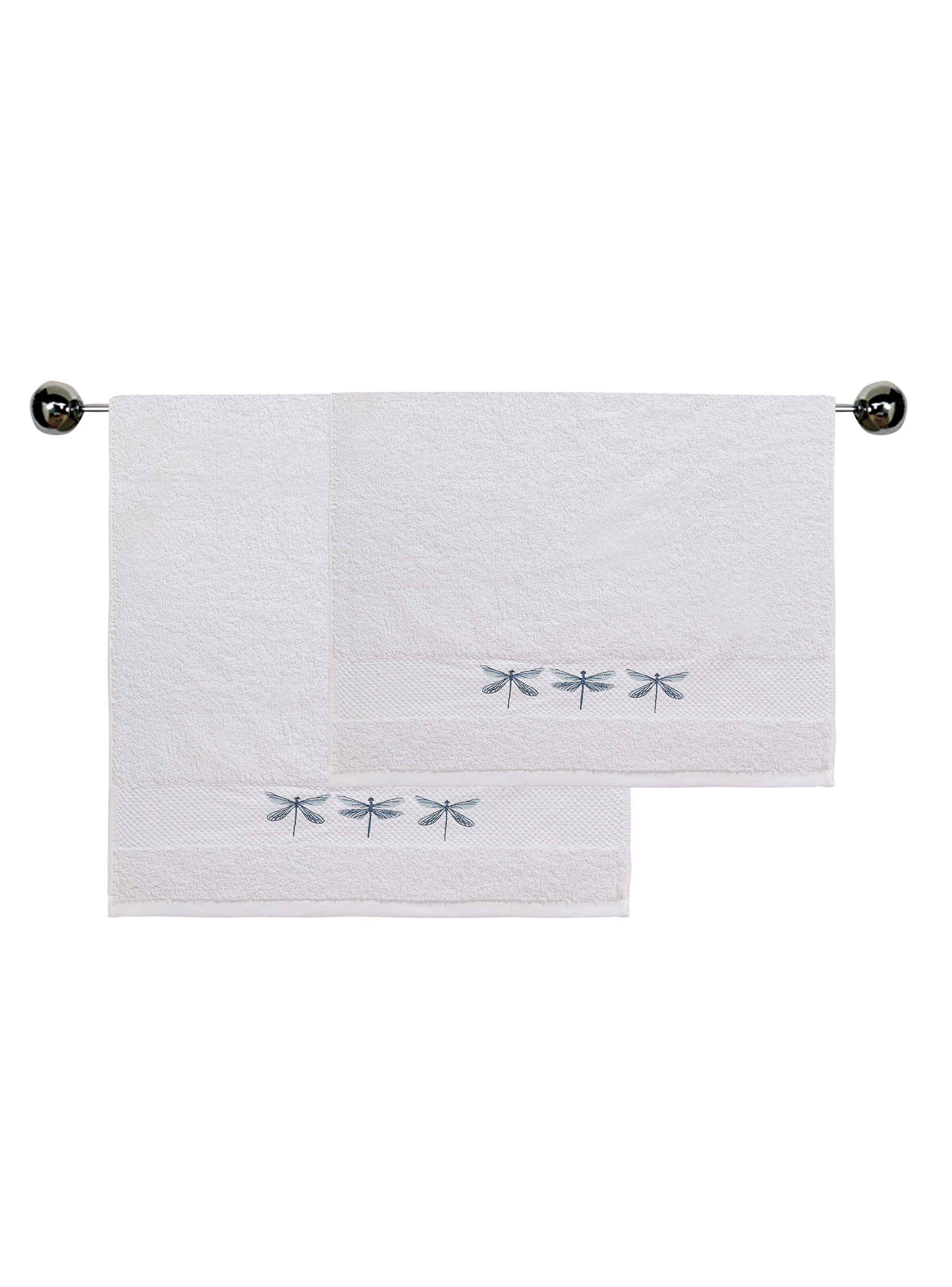Juego de Toallas Mano + Baño Bordadas-0