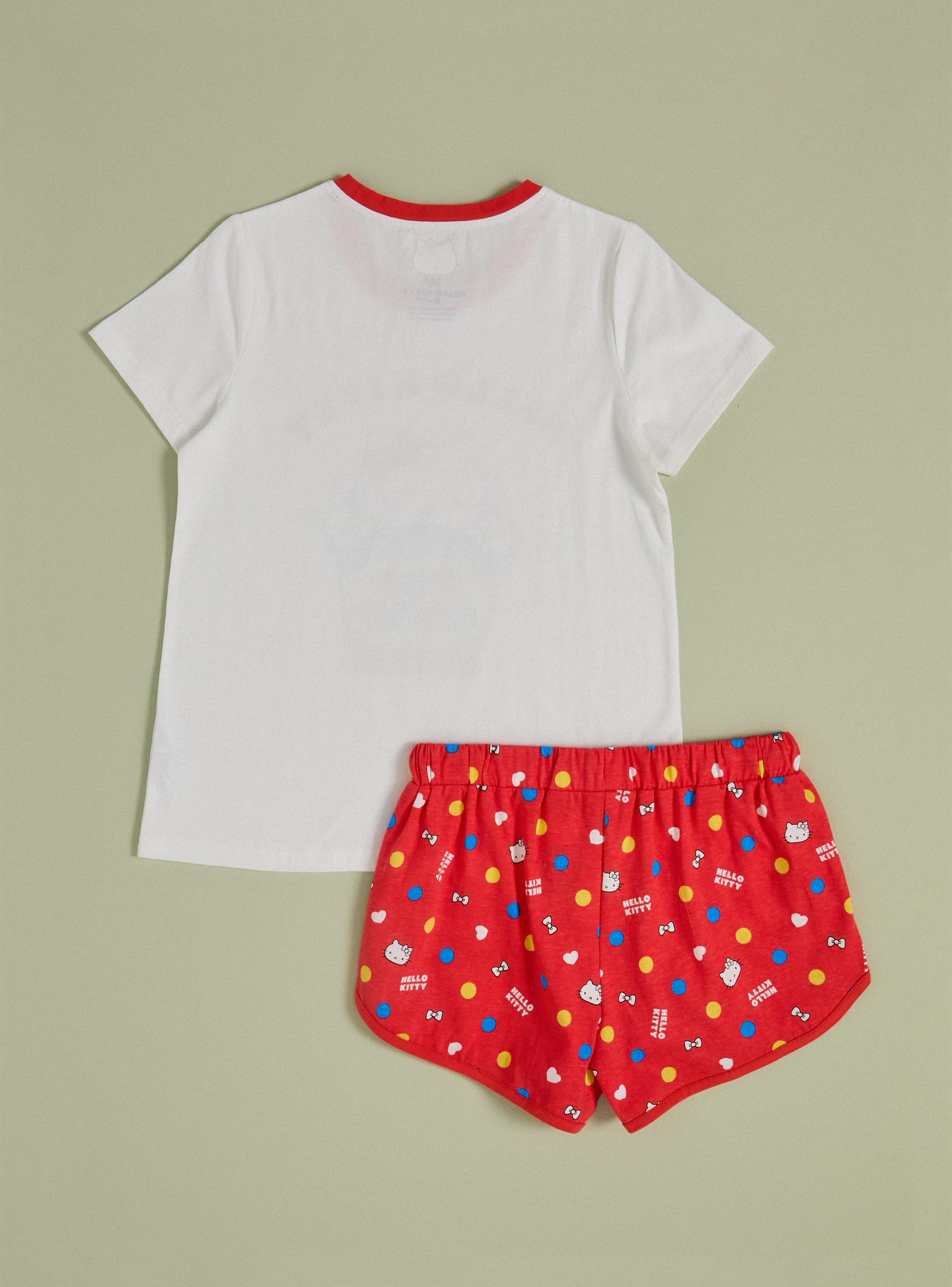 Pijama Estampado Glitter Pop Corn Hello Kitty-1