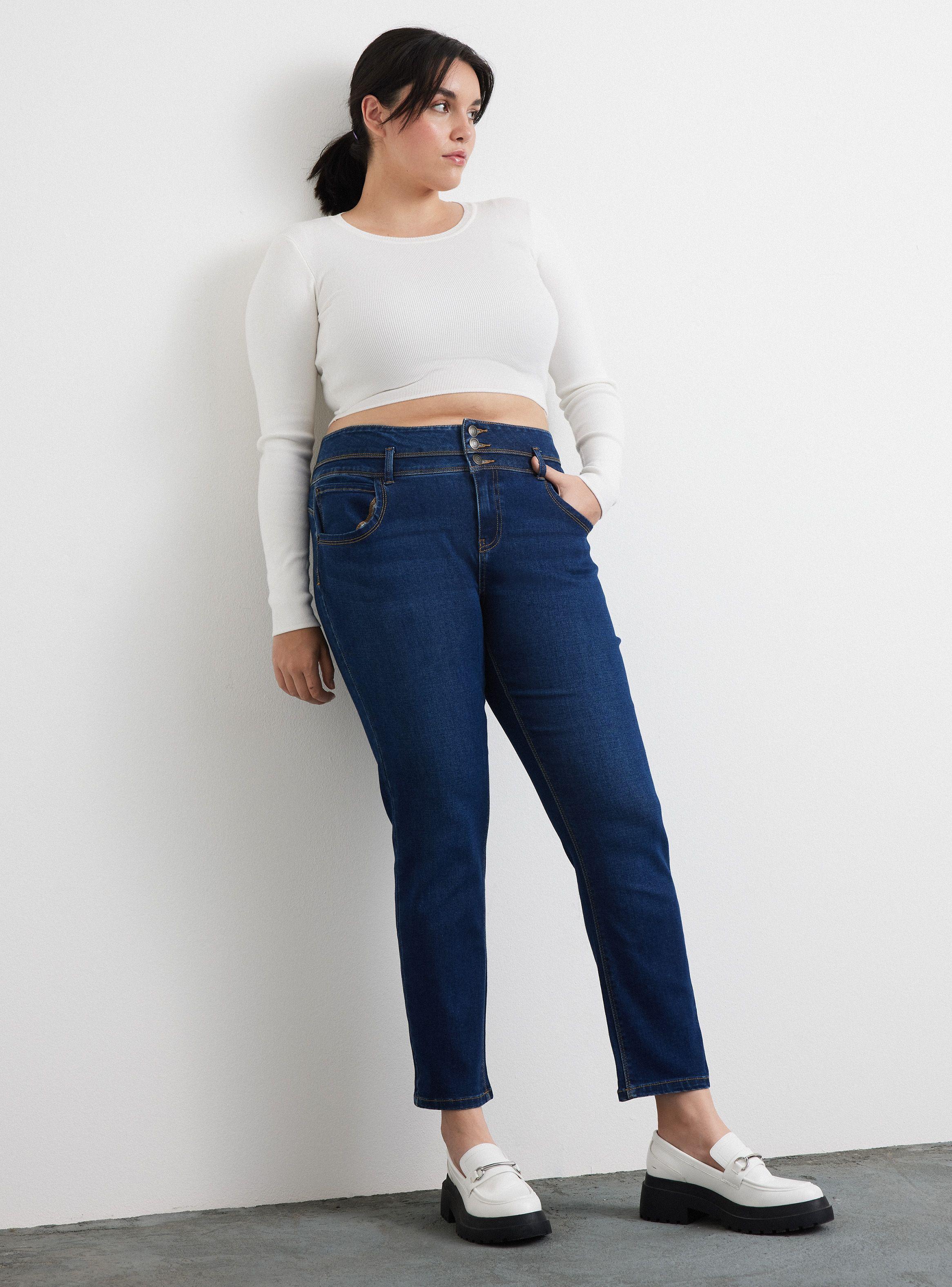 Jeans Pretina Alta 3 Botones 01-4
