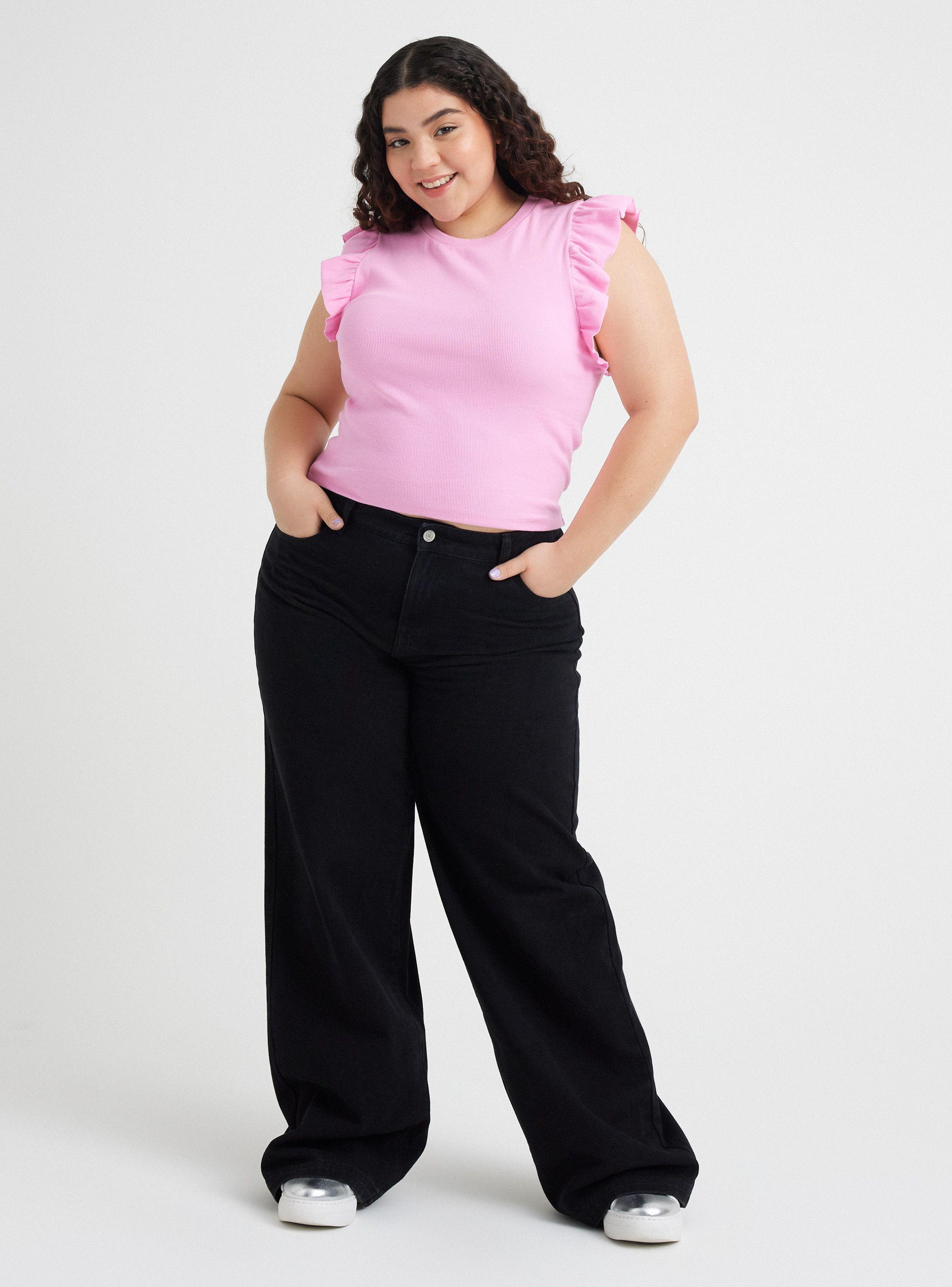 Jeans Wide Leg Color 01-4