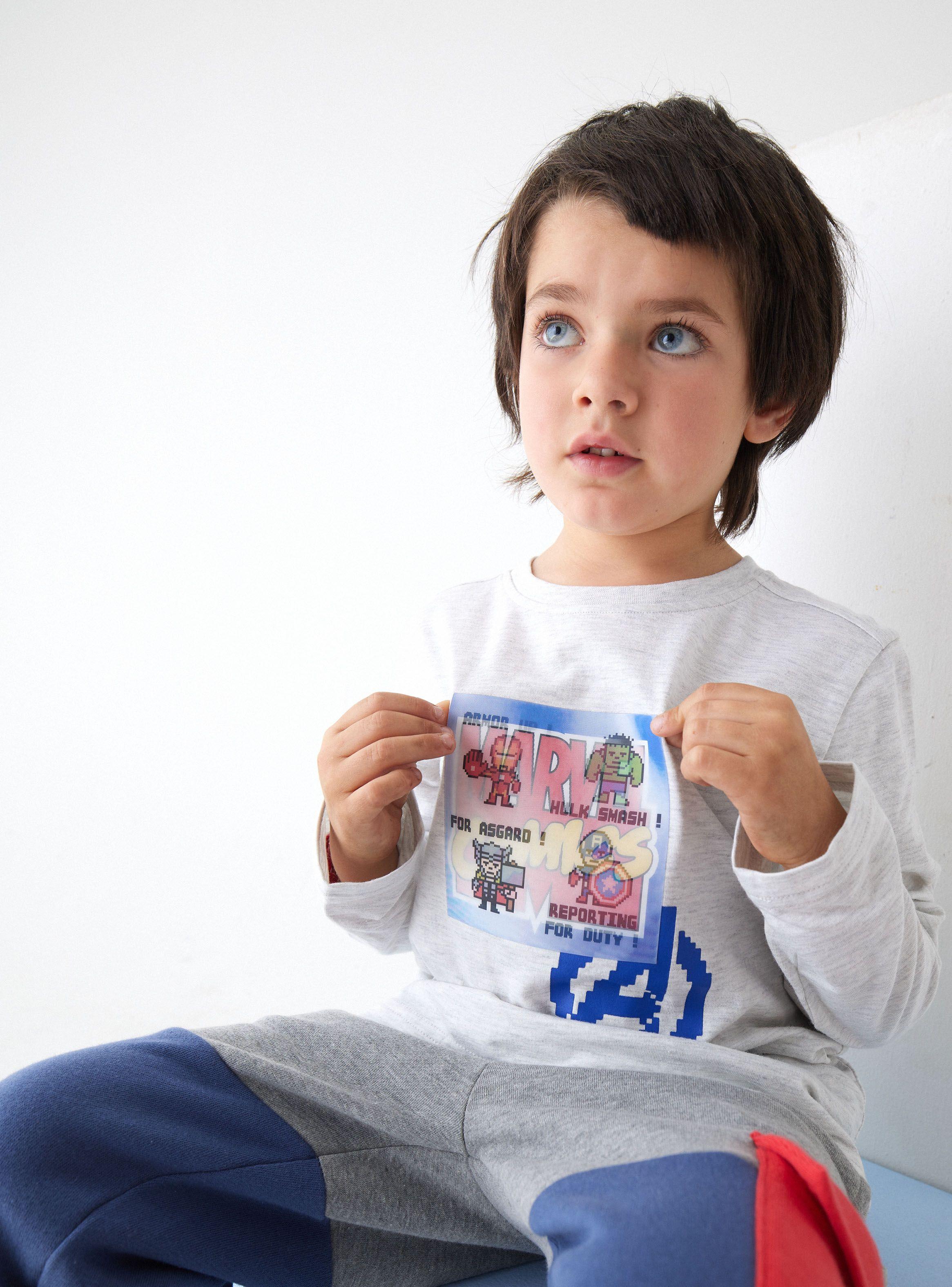 Polera Marvel Aplicación Holográfica-0