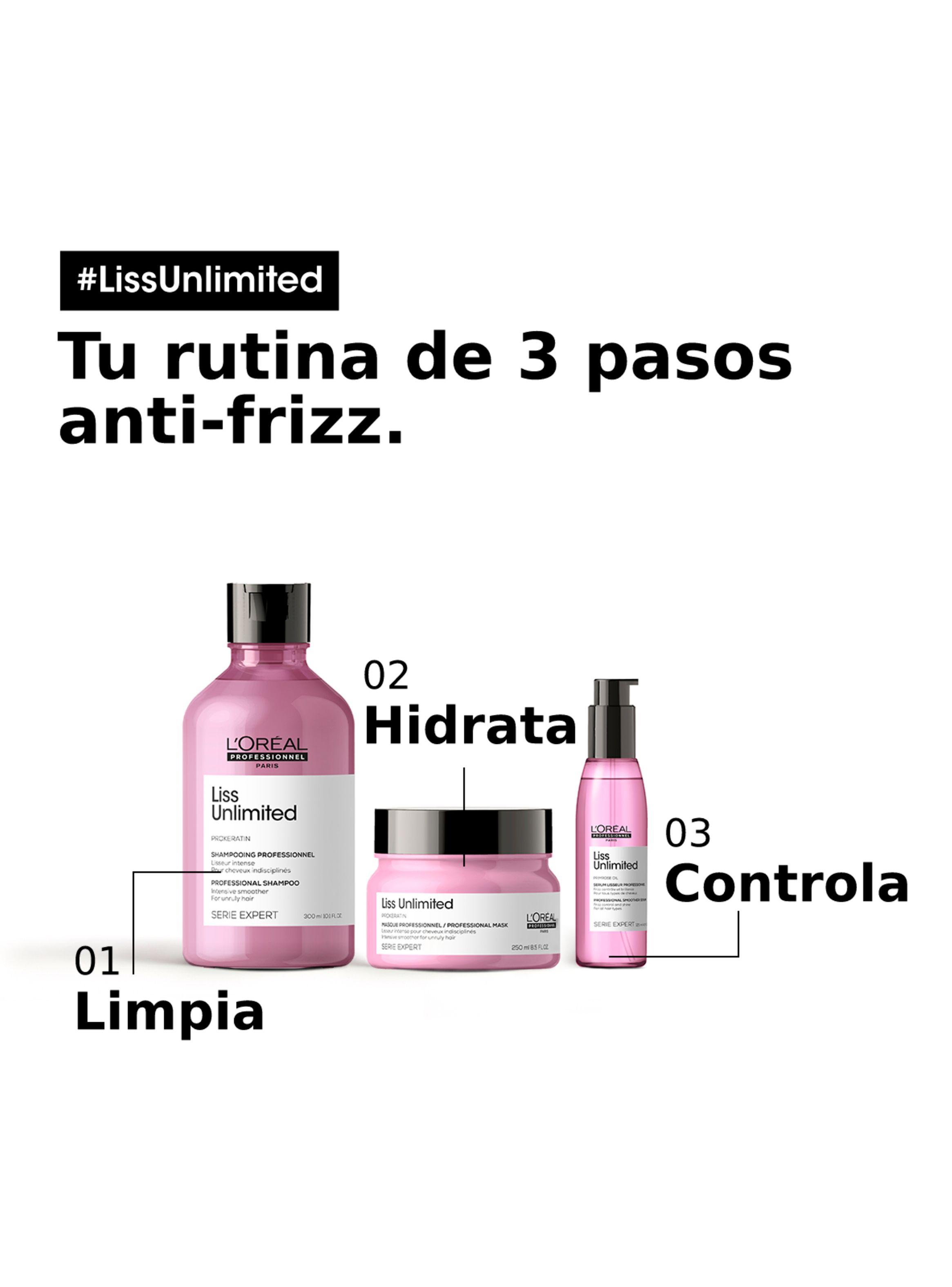 Máscara Anti-Frizz Cabello Liso Liss Unlimited 250 ml-4