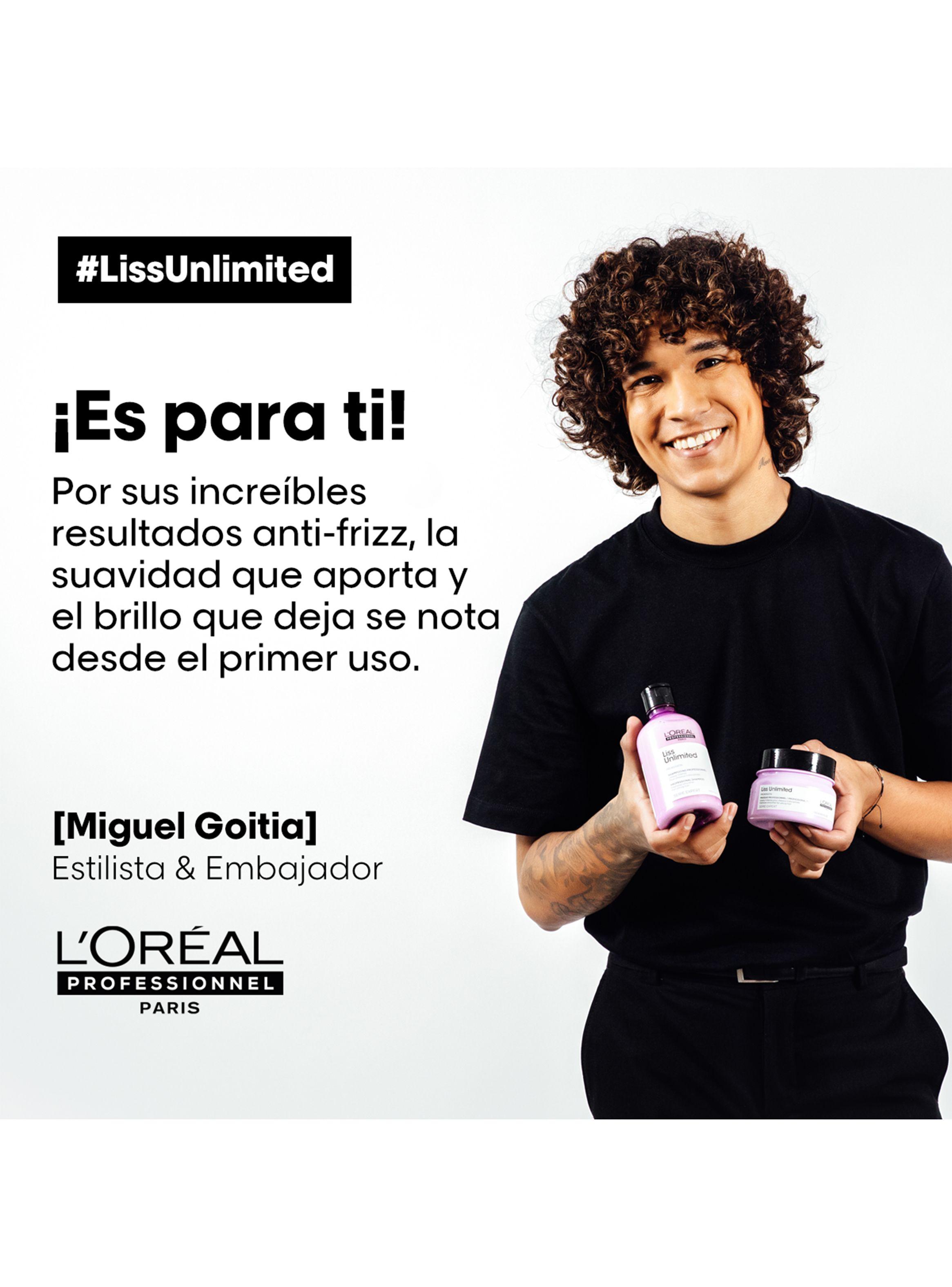 Máscara Anti-Frizz Cabello Liso Liss Unlimited 250 ml-5