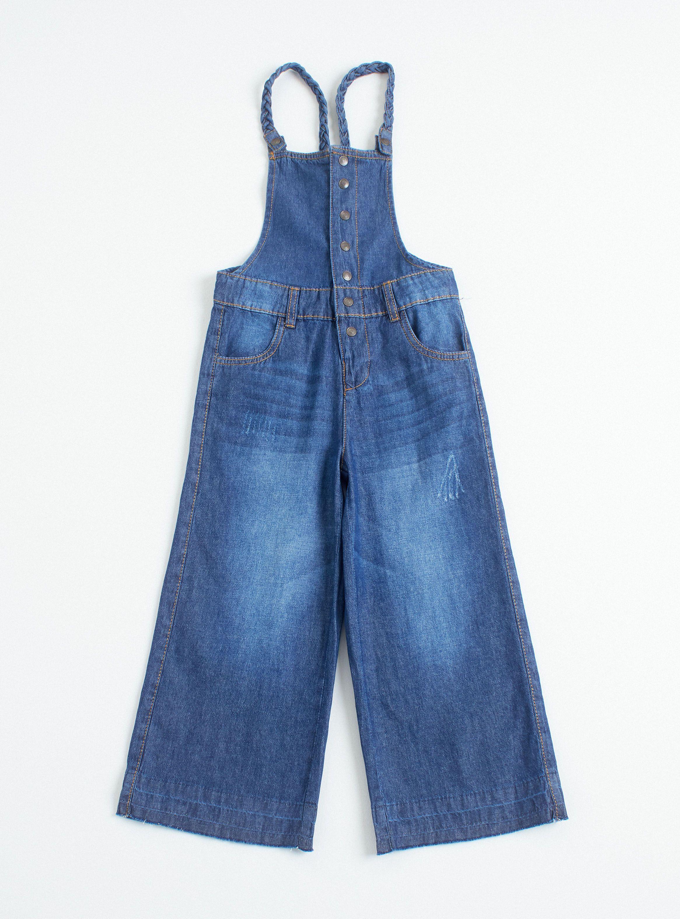 Jardinera Denim Niña-0
