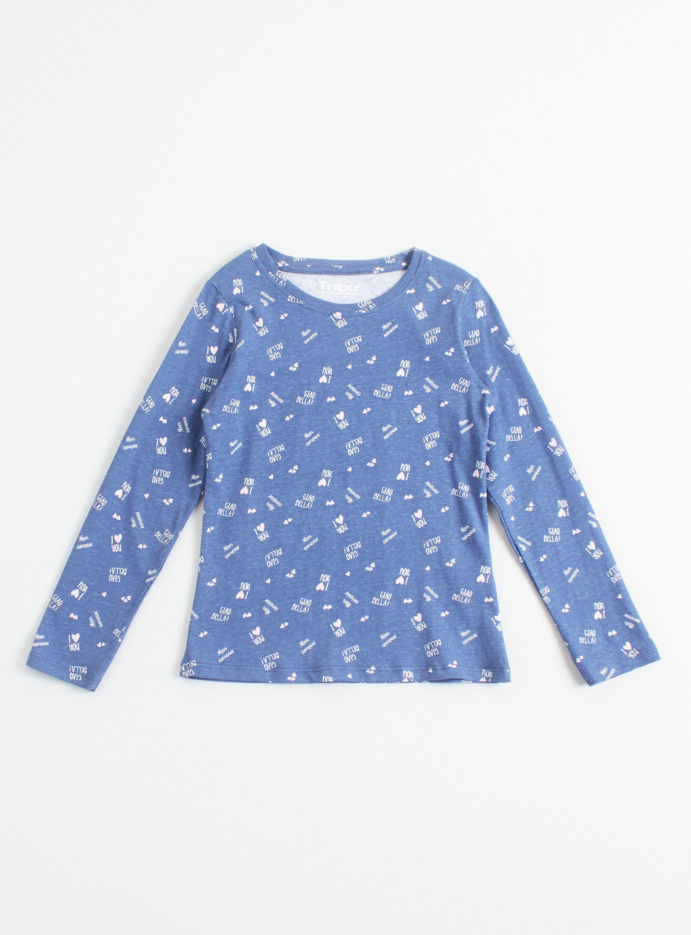 Polera Full Print Manga Larga Niña-0