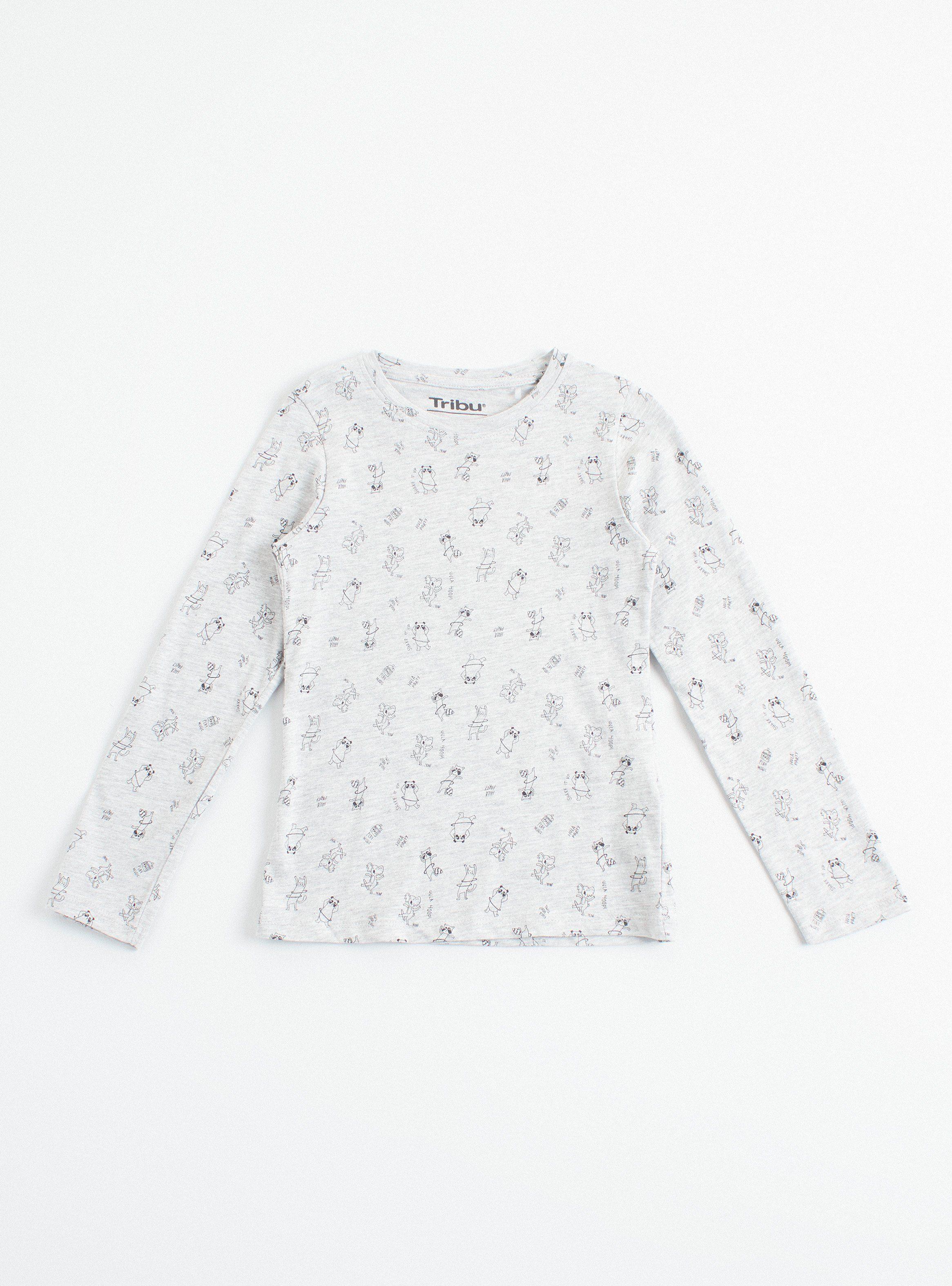 Polera Full Print Manga Larga Niña-0