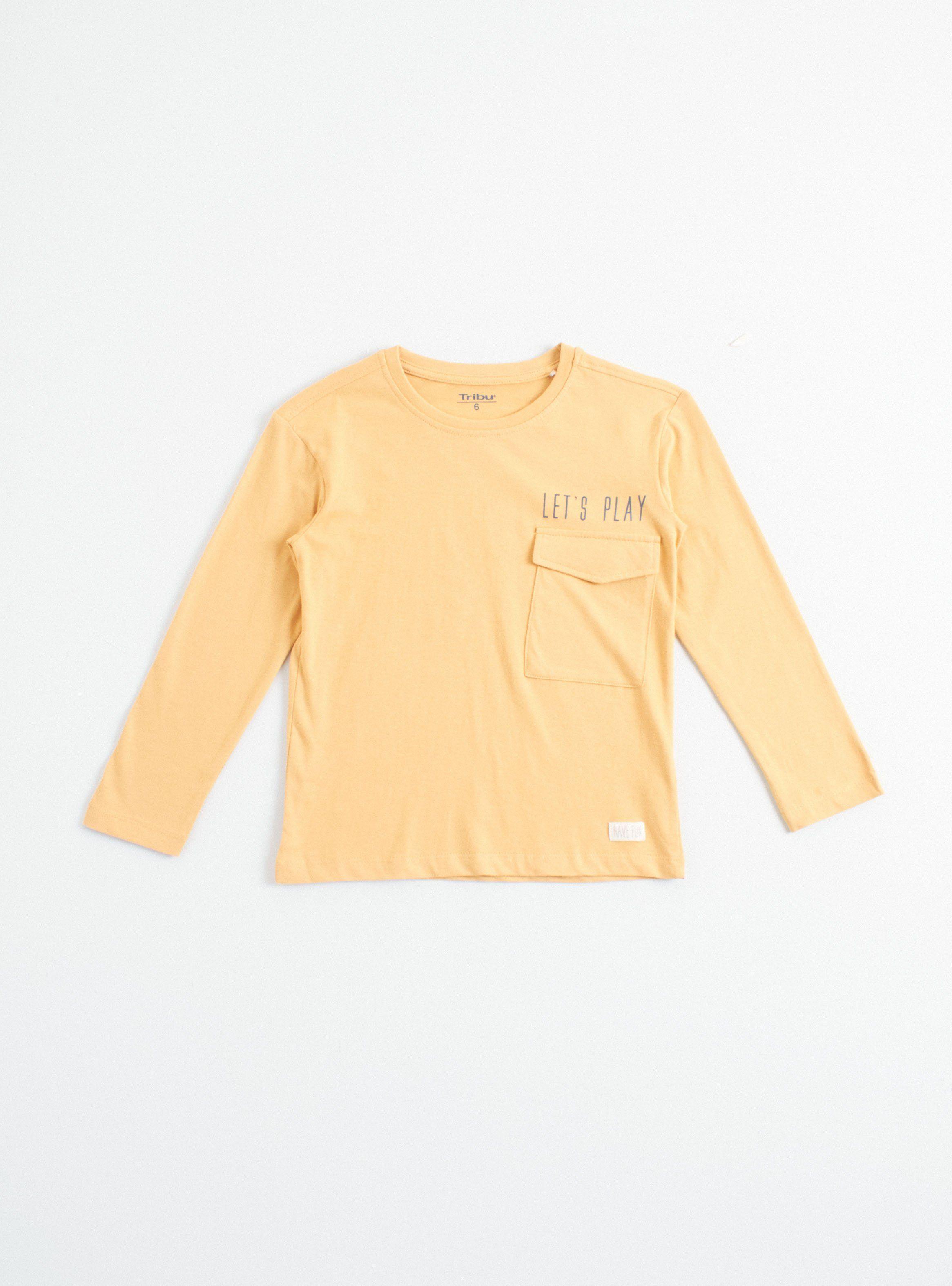 Polera Lisa Bolsillo Manga Larga Niño-1