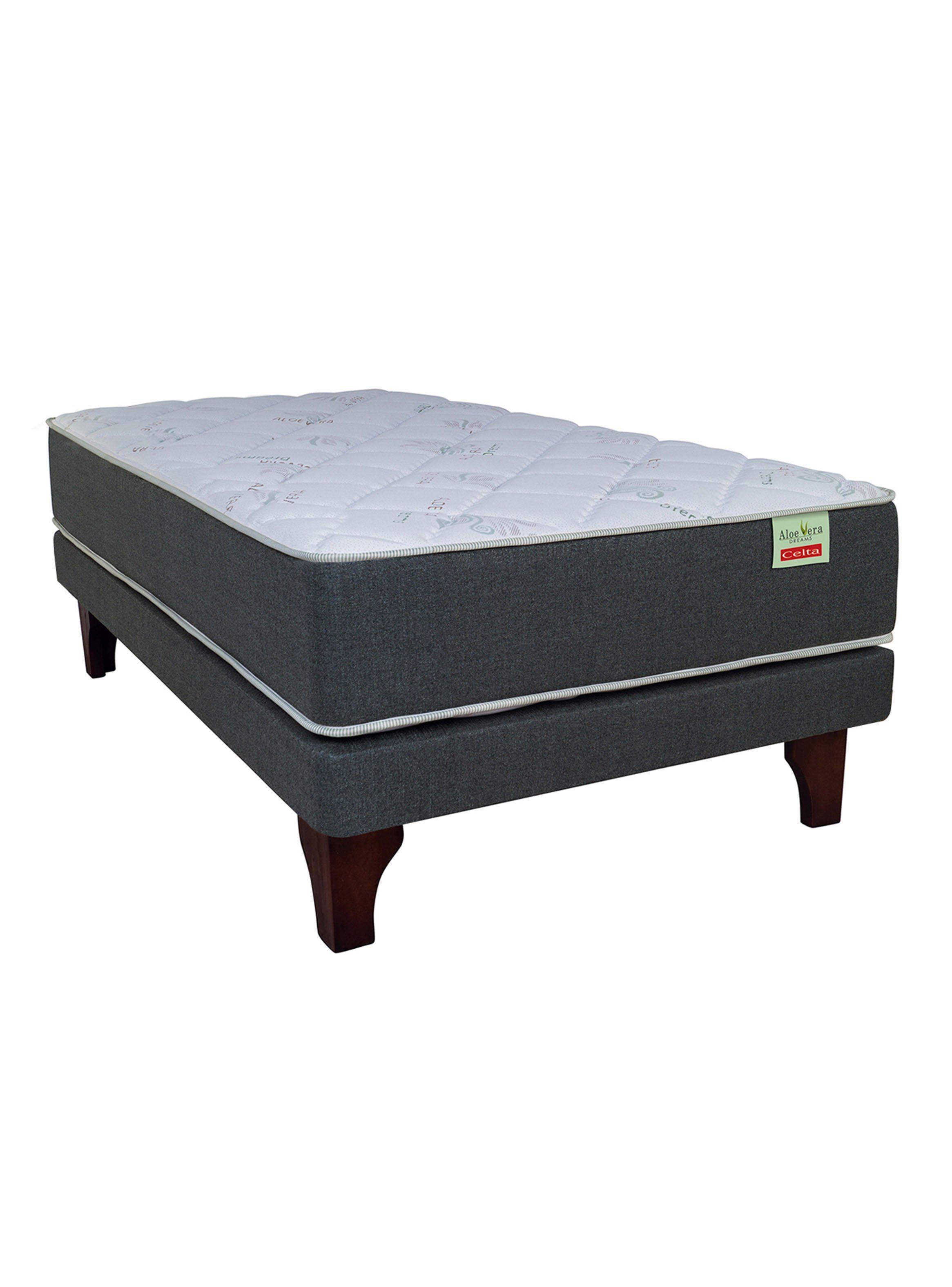 Cama Europea Aloe Vera 1.5 Plazas-0