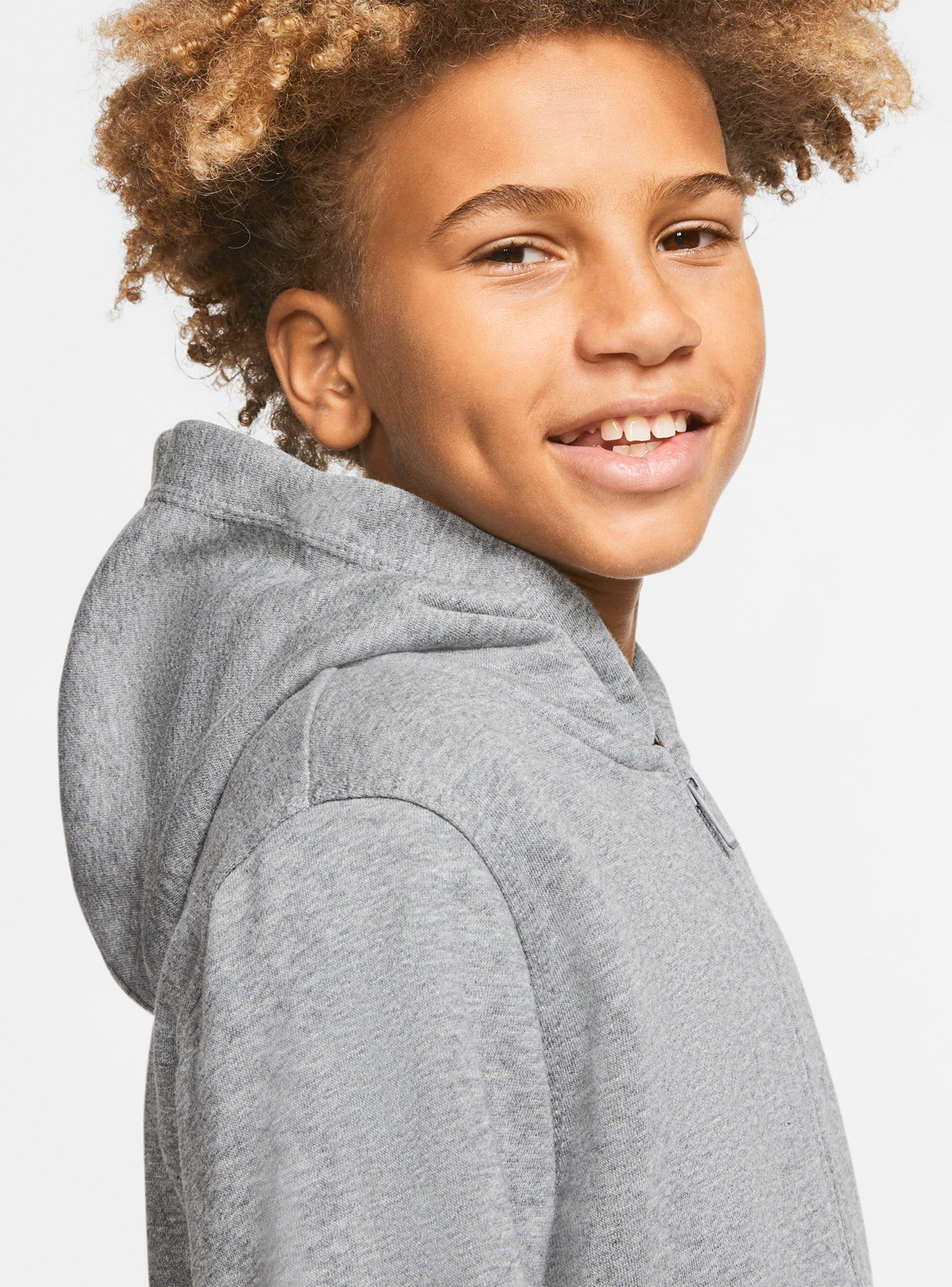 Polerón Gorro Niño Full Zipper Liso Nike-3