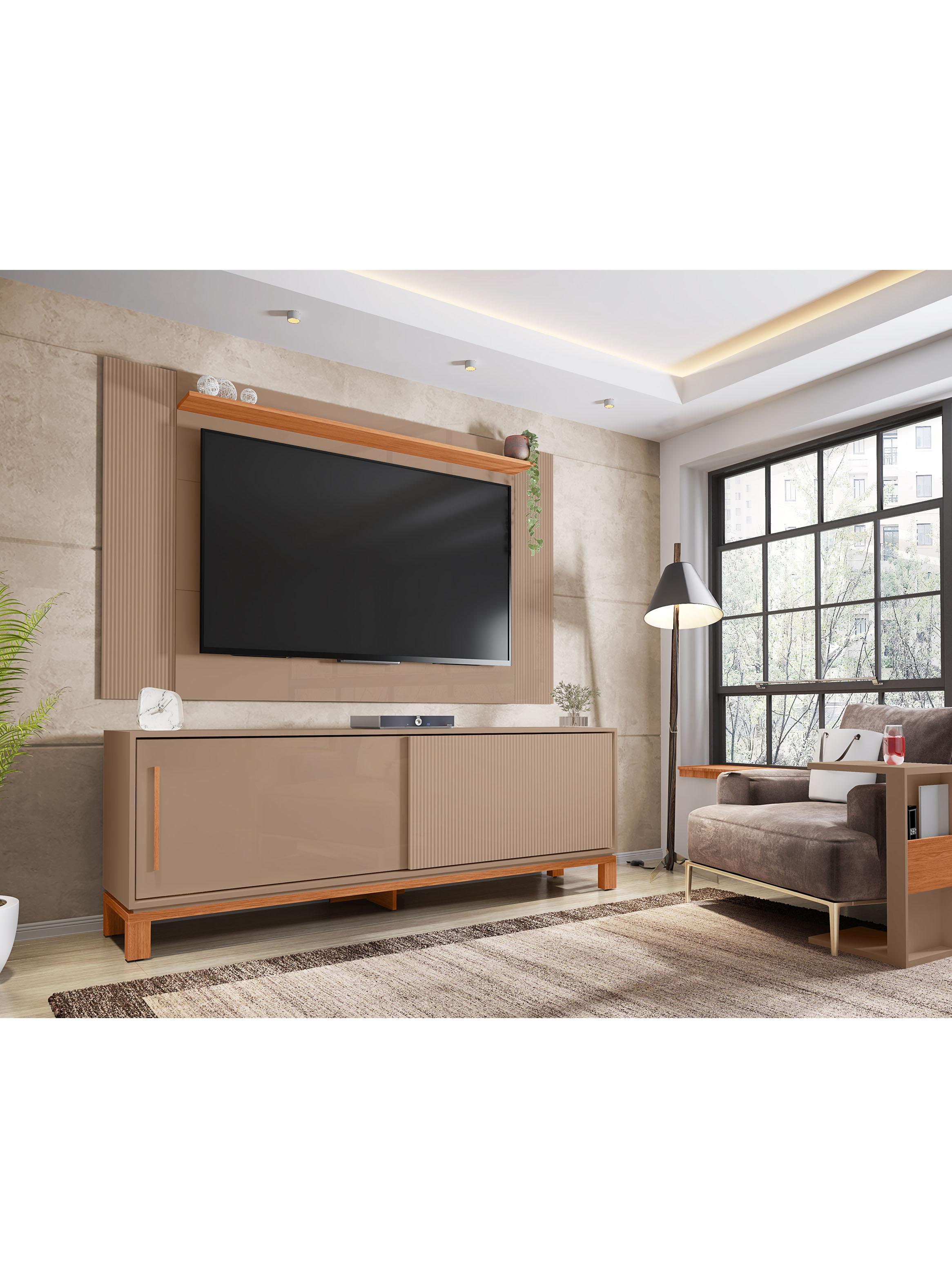 Panel TV + Rack TV 1.8m Mondrian Blanco-4