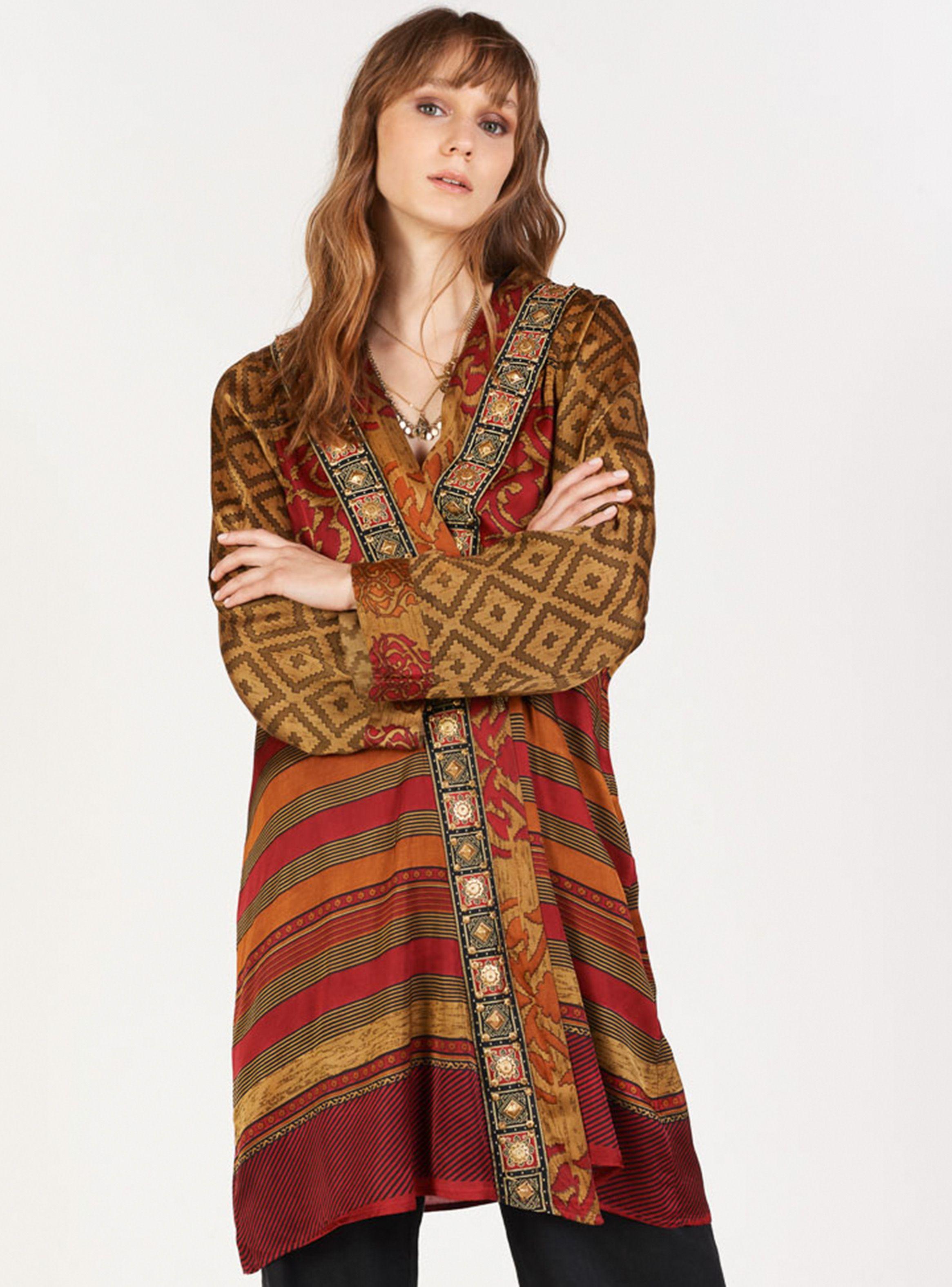Kaftan Full Print Manga Larga Umbrale-0