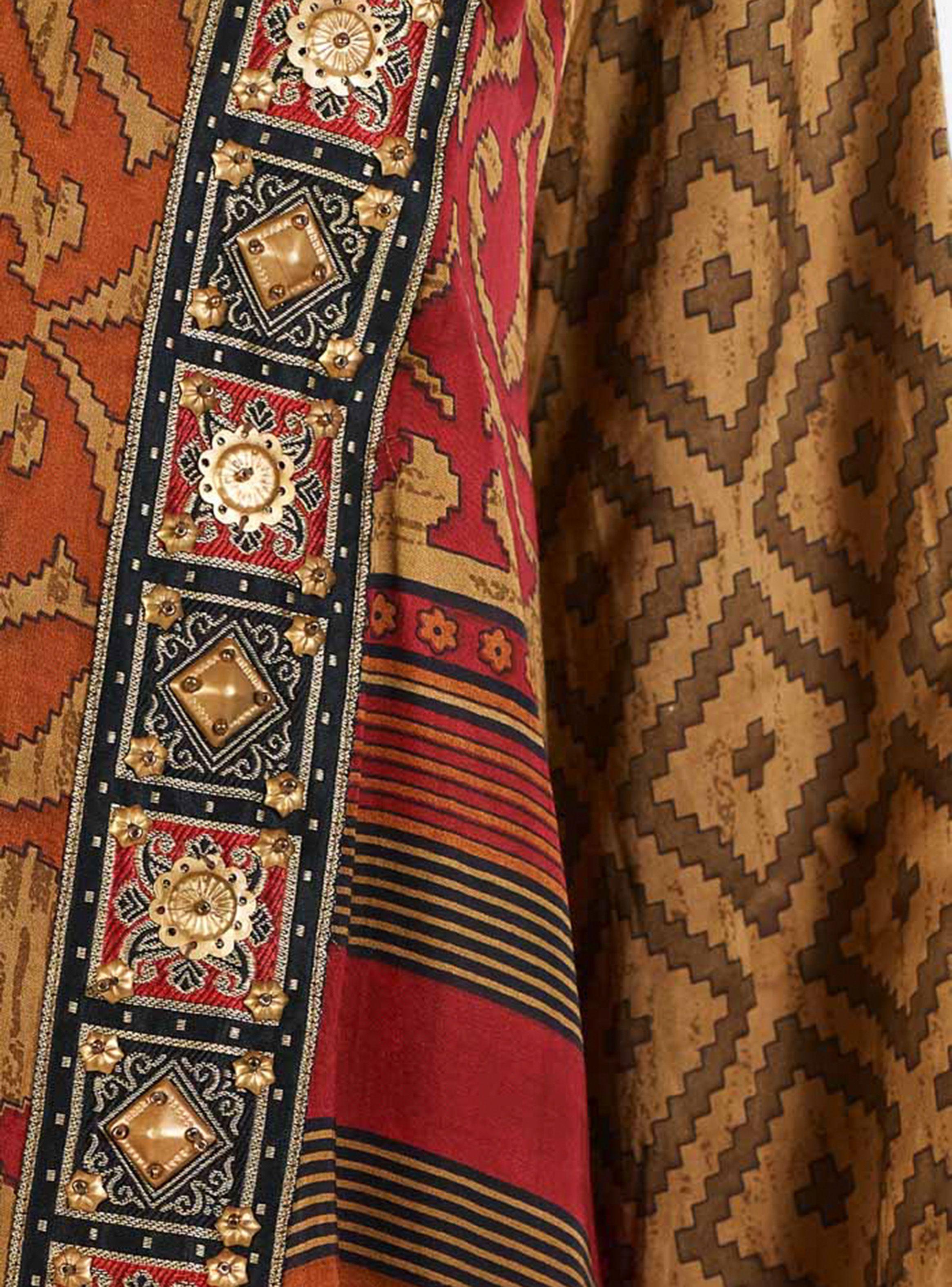 Kaftan Full Print Manga Larga Umbrale-2