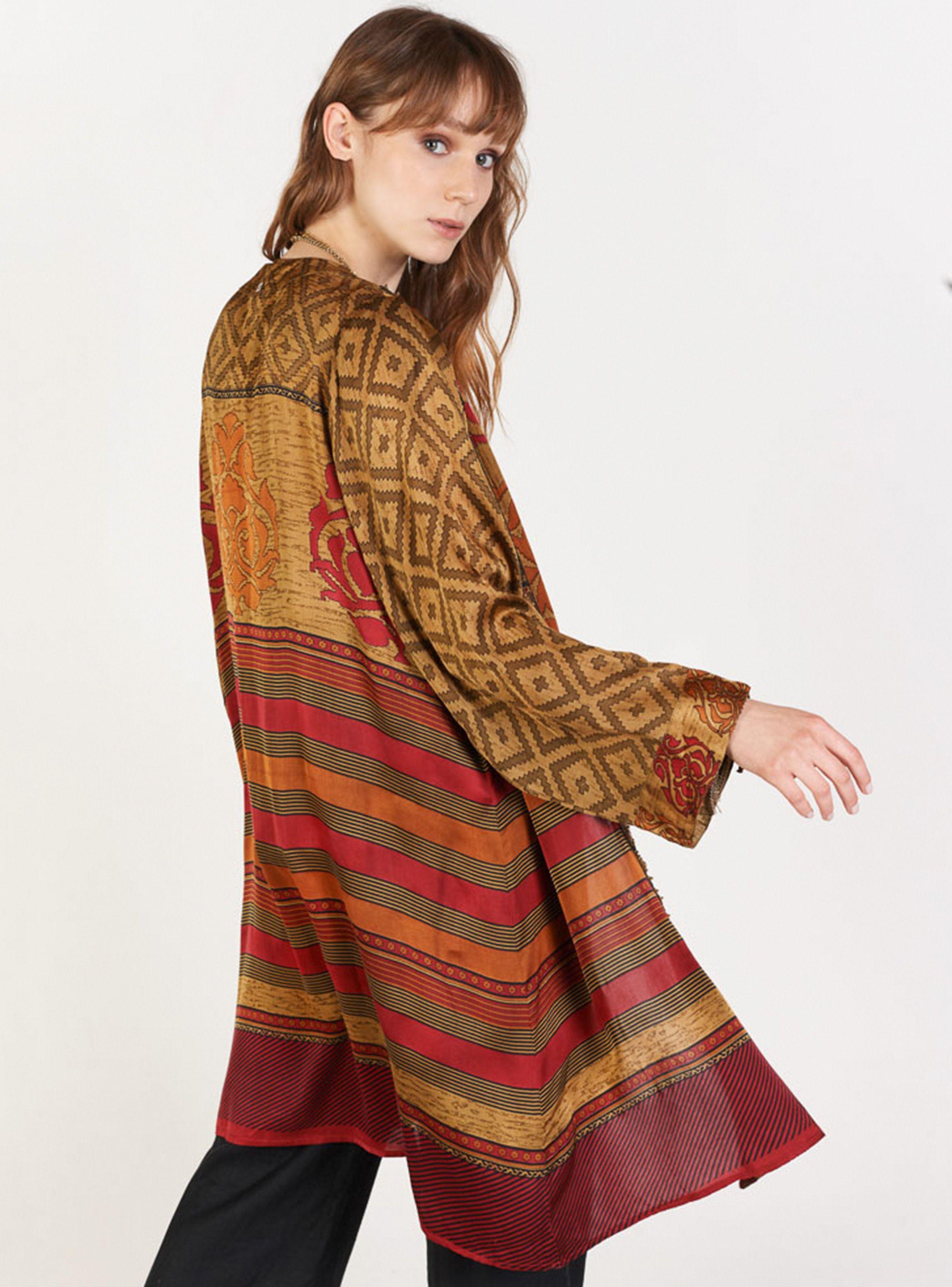 Kaftan Full Print Manga Larga Umbrale-1
