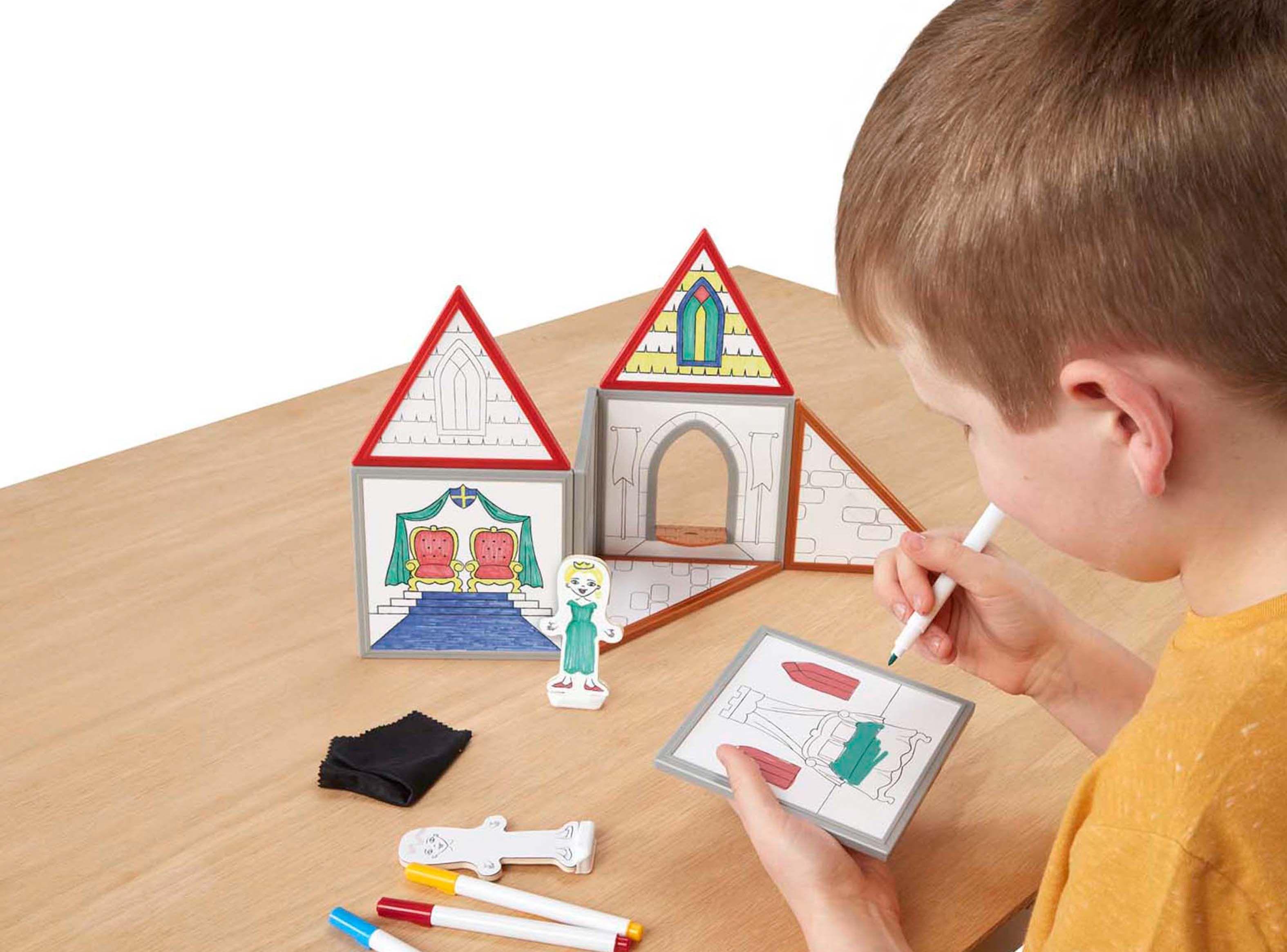 Melissa & Doug Magnetivity - Dibuja y construye una casa Caramba-1