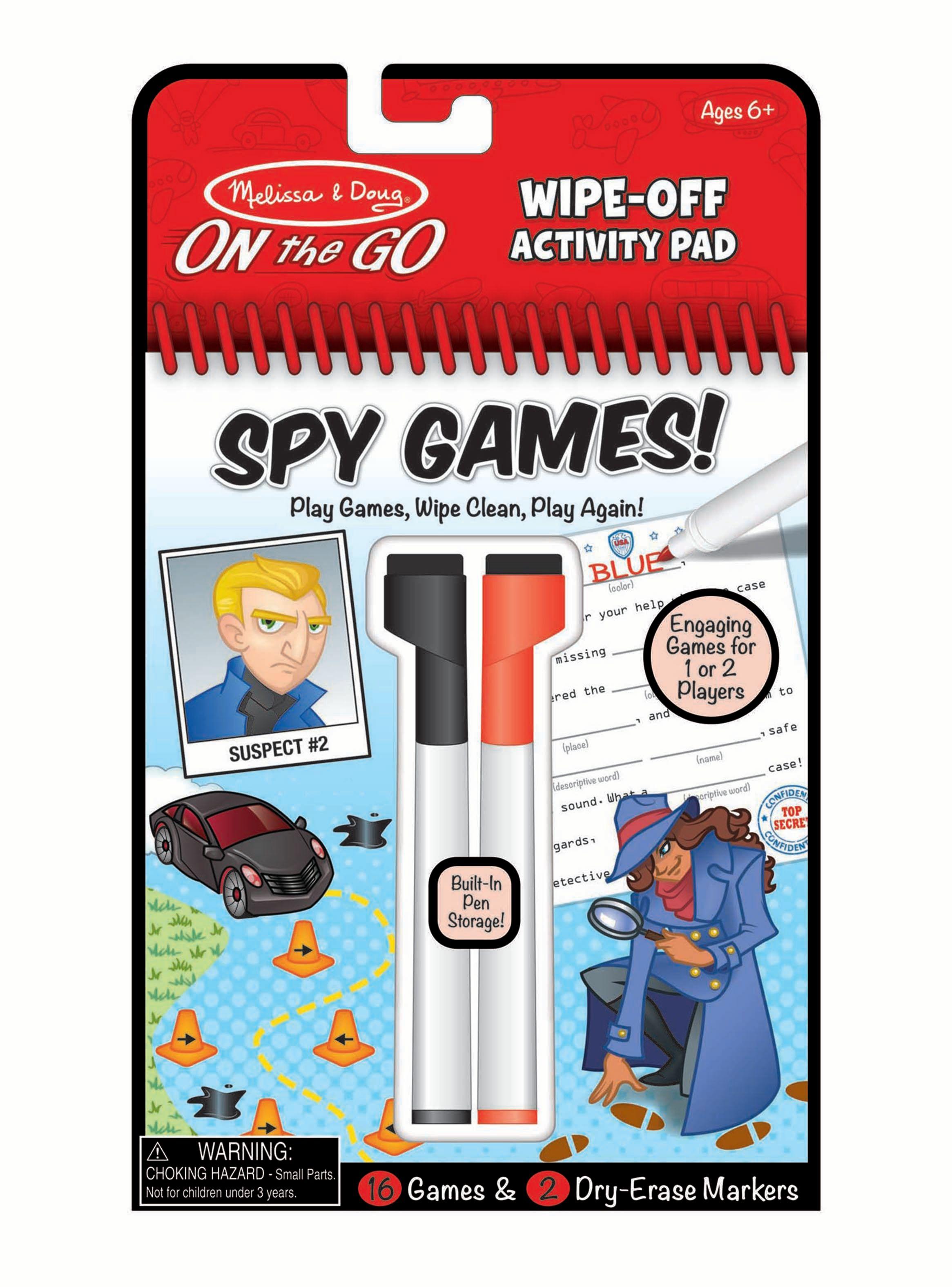 Melissa & Doug Wipe off Juegos de espía Caramba-0
