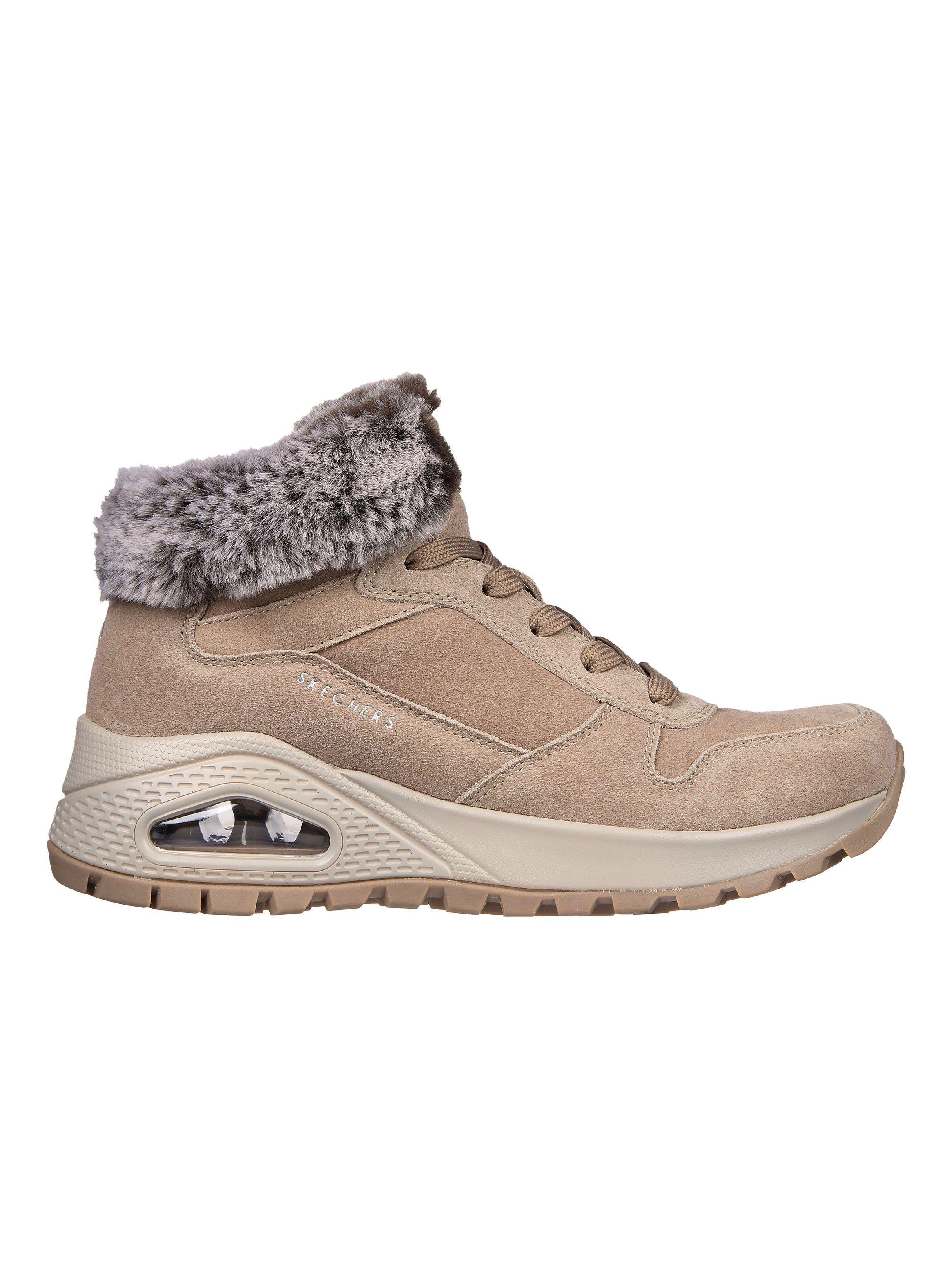 Botín Uno Rugged Wintriness Peludo Mujer-0