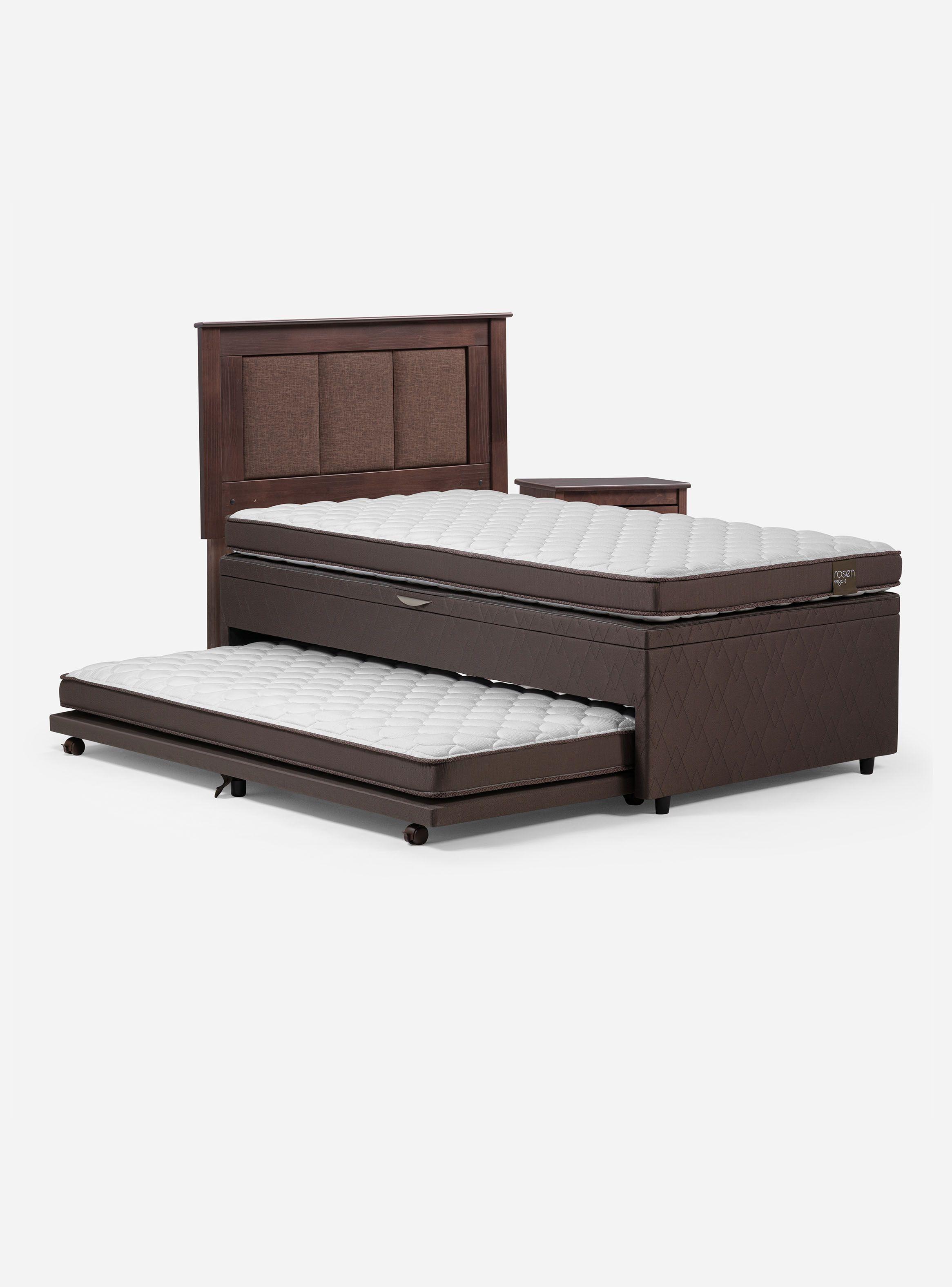 Bed Boxet Ergo T 1.5 Plazas + Set Rachel-2