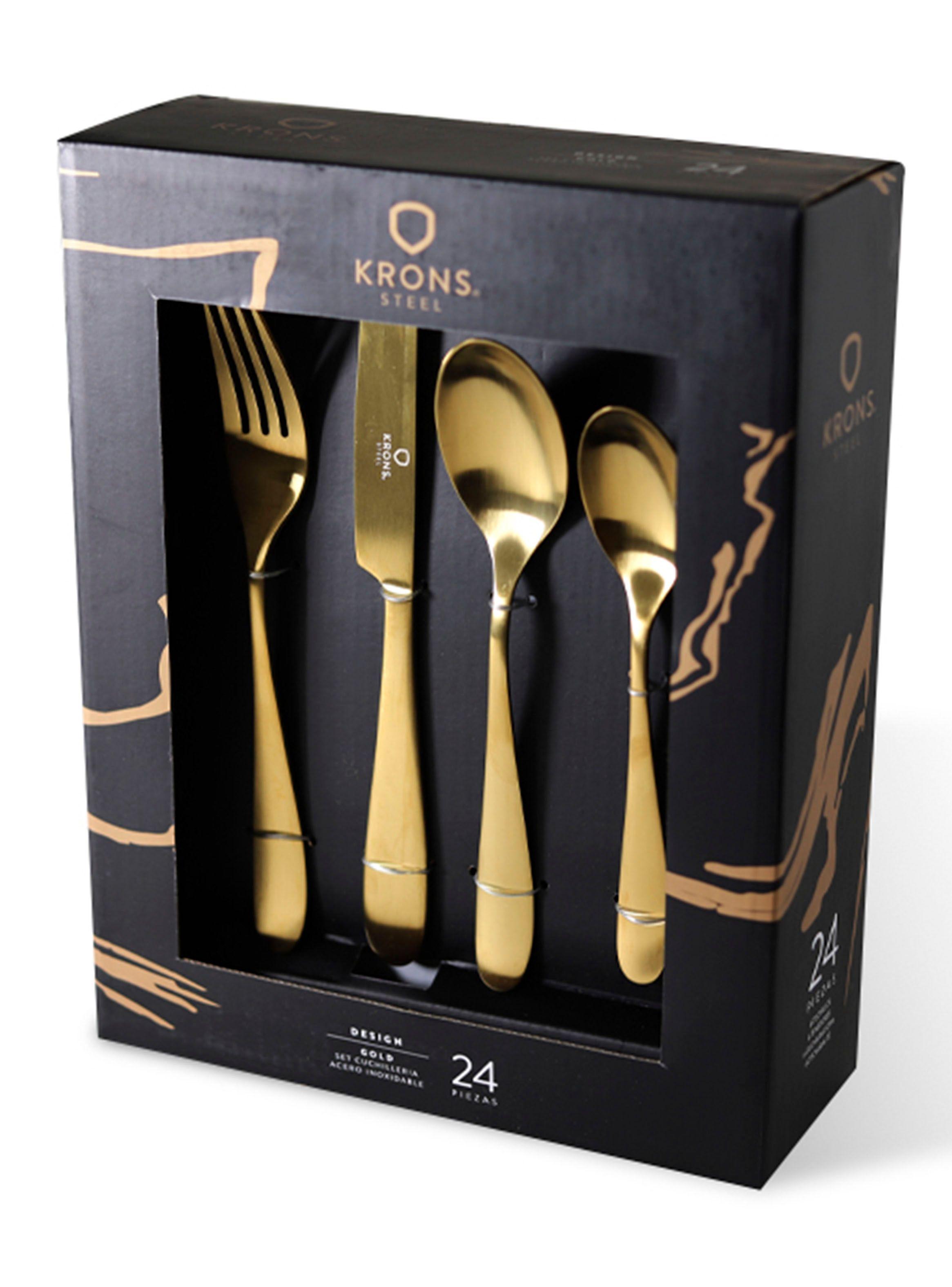 Set Krons Cuchilleria de 24 Piezas Dorado-1