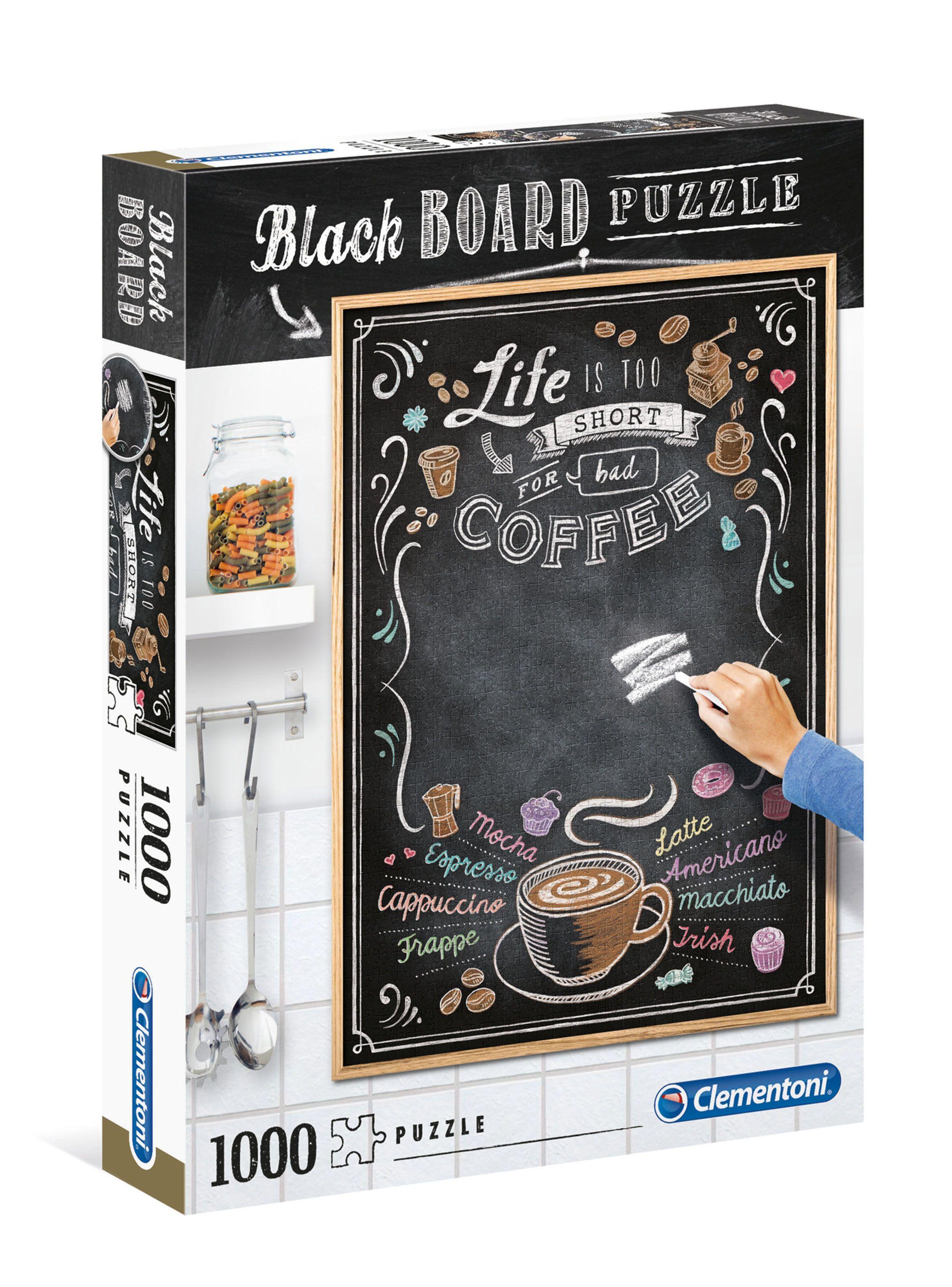 Puzzle Clementoni Pizarra Café 1000 Piezas-0