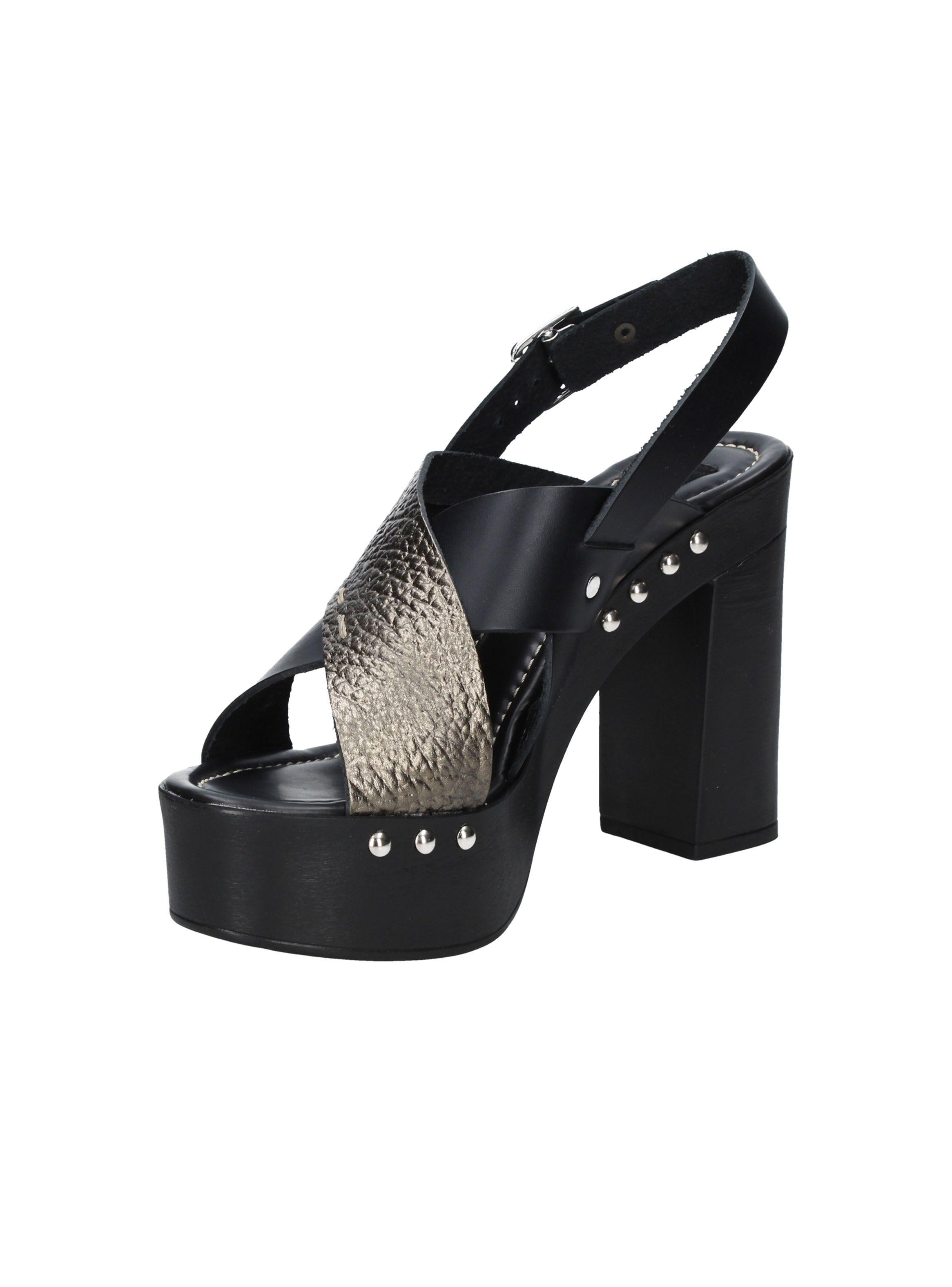 Sandalia Pollini Negra B185 Mujer-2