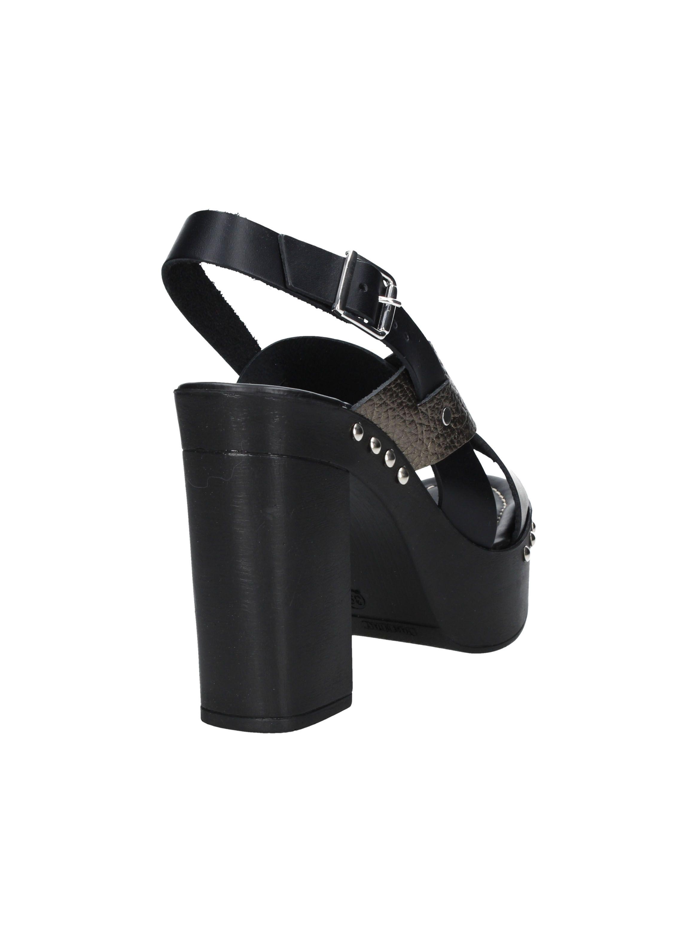 Sandalia Pollini Negra B185 Mujer-4