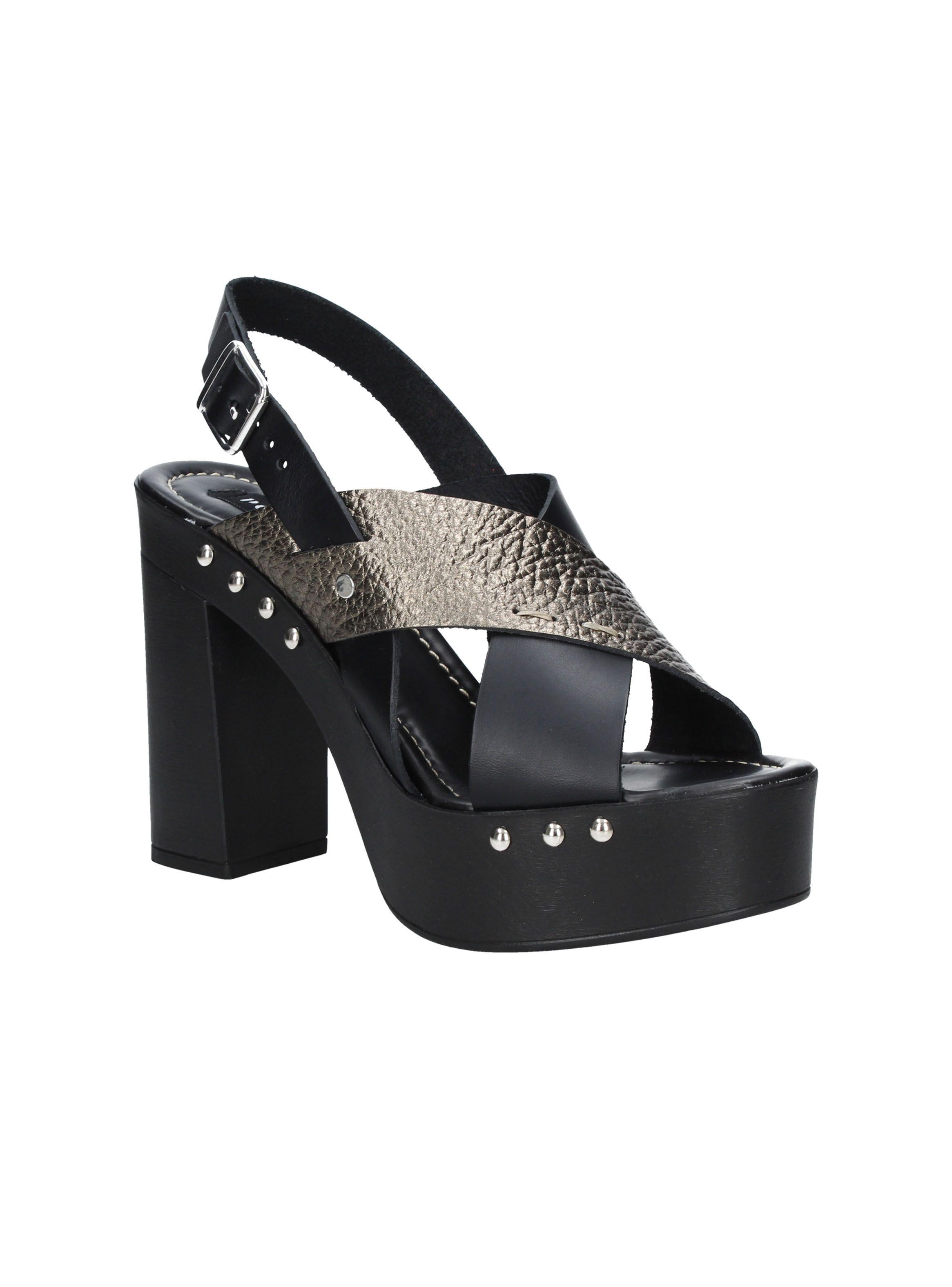 Sandalia Pollini Negra B185 Mujer-1