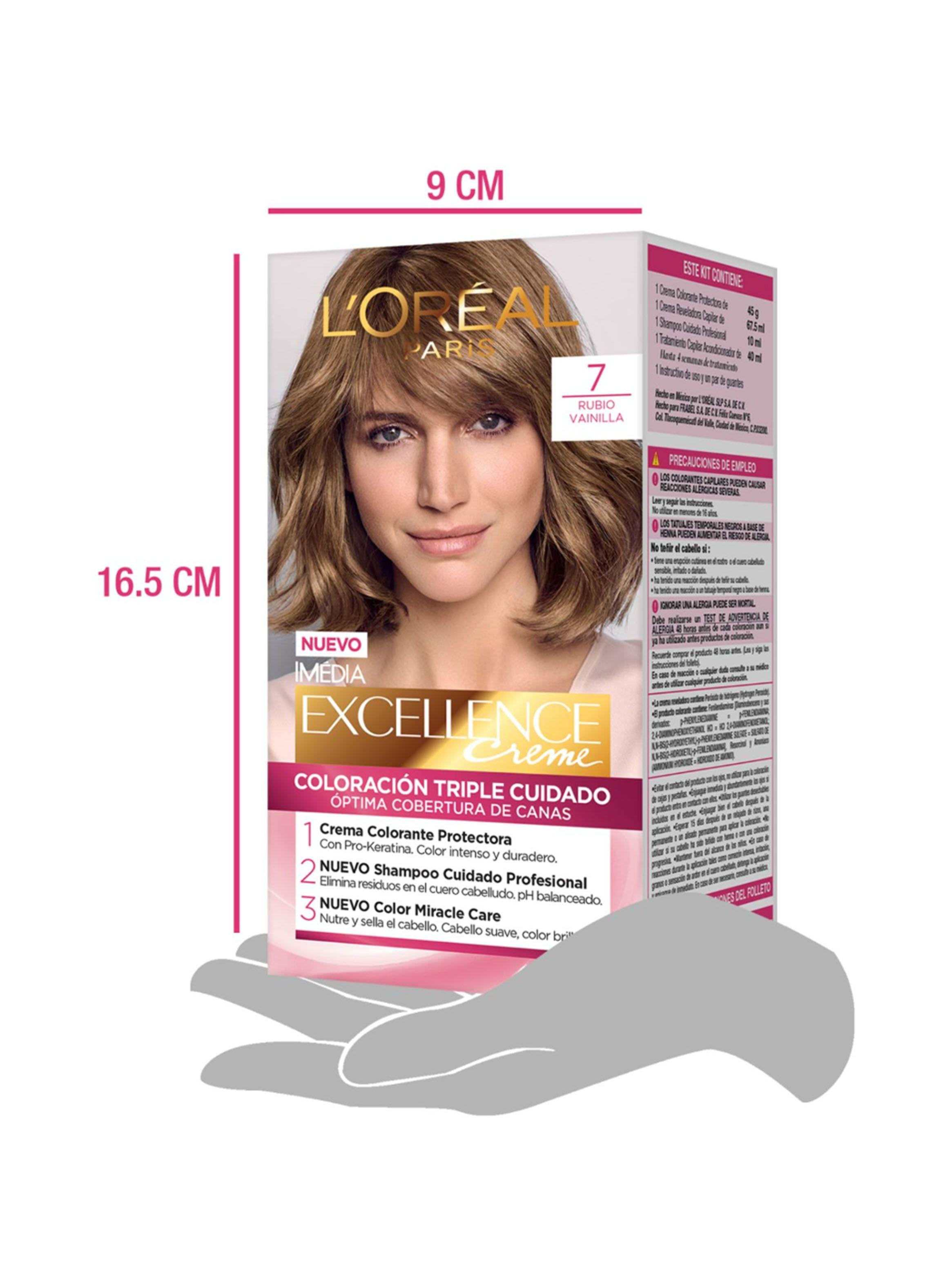 Tintura Excellence Cabello Creme 7 Rubio-3
