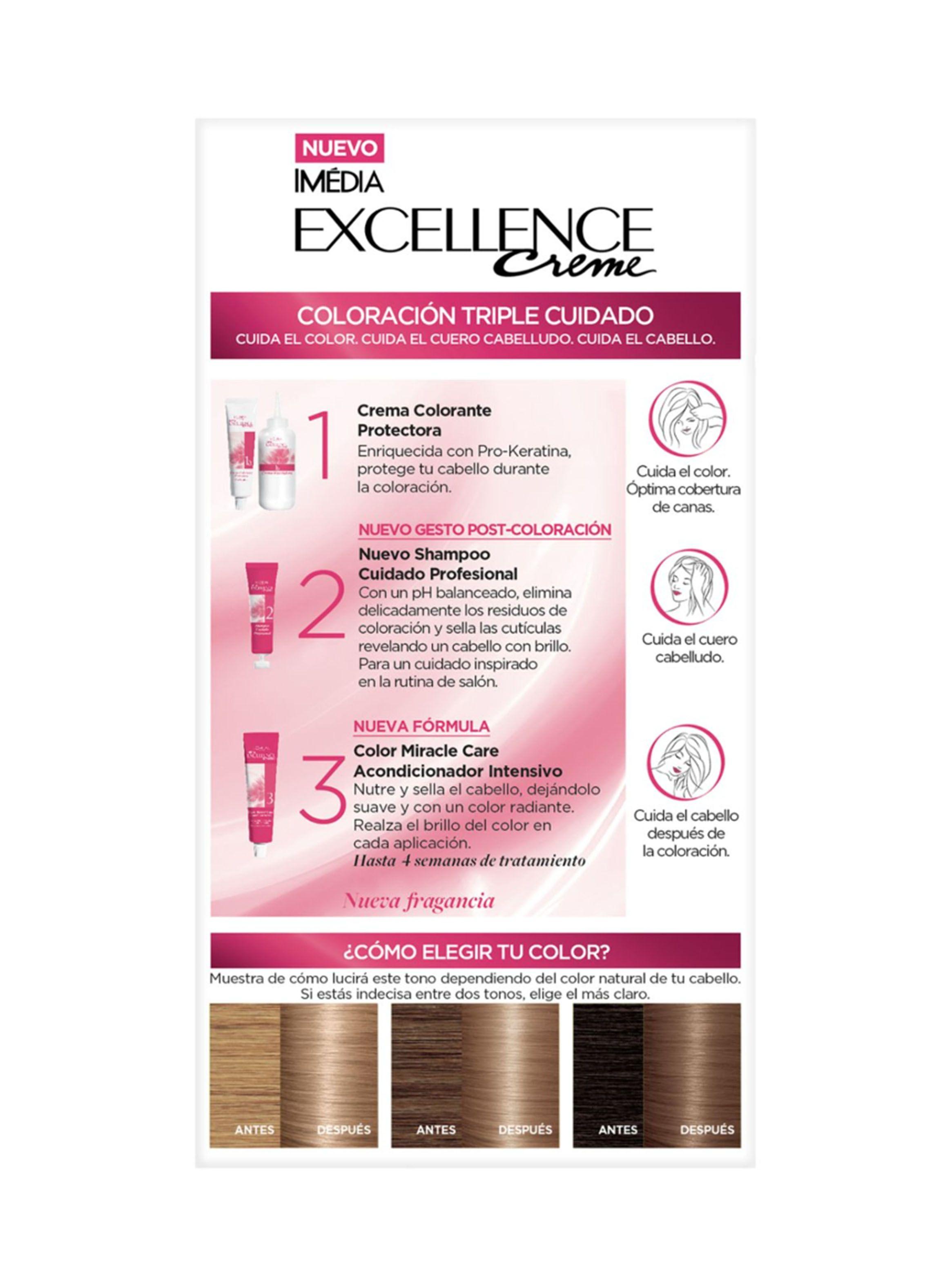 Tintura Excellence Cabello Creme 8.1 Rubio Claro Cenizo-5