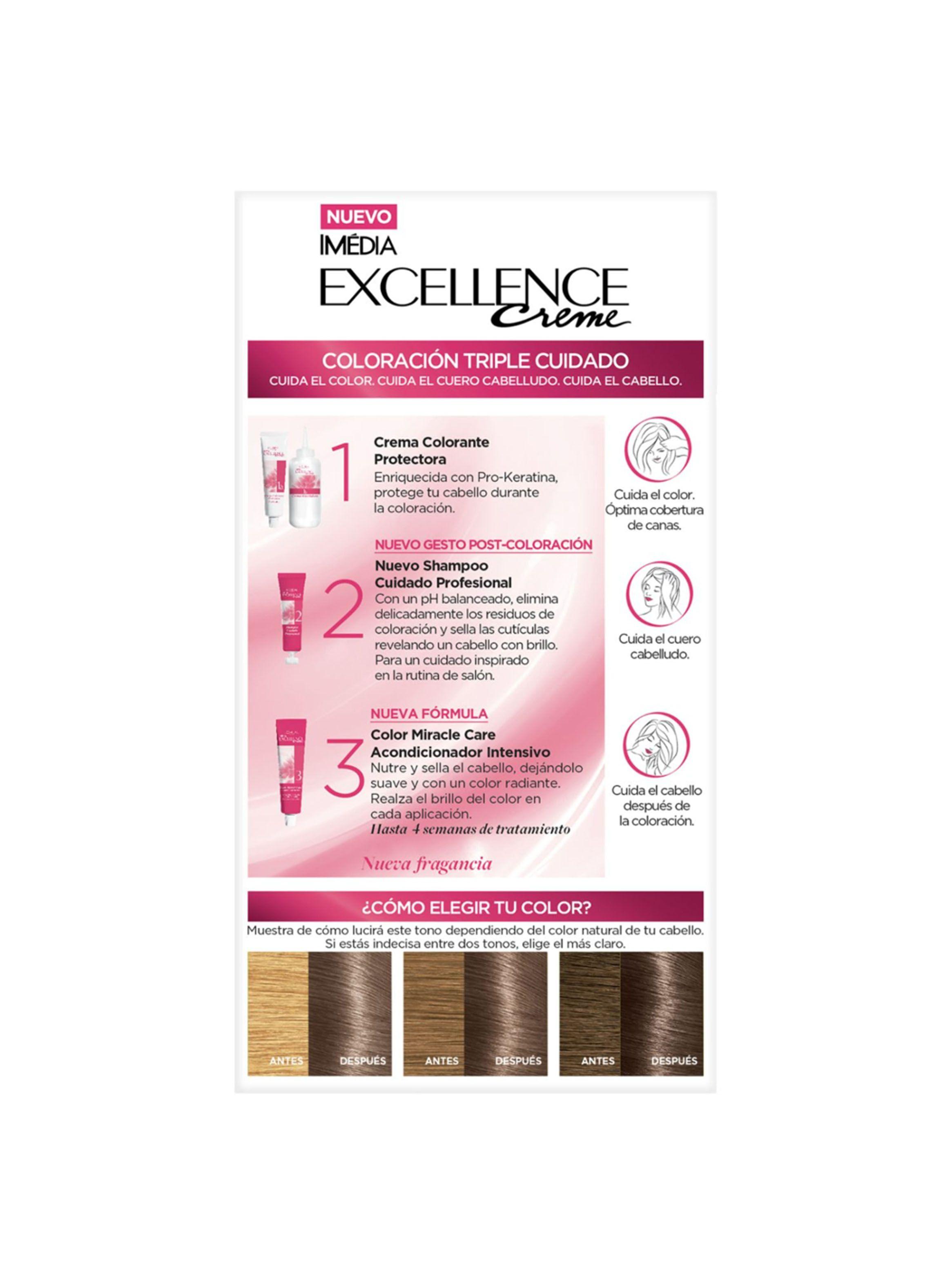 Tintura Excellence Cabello Creme 7.11 Rubio Ceniza Profundo-5