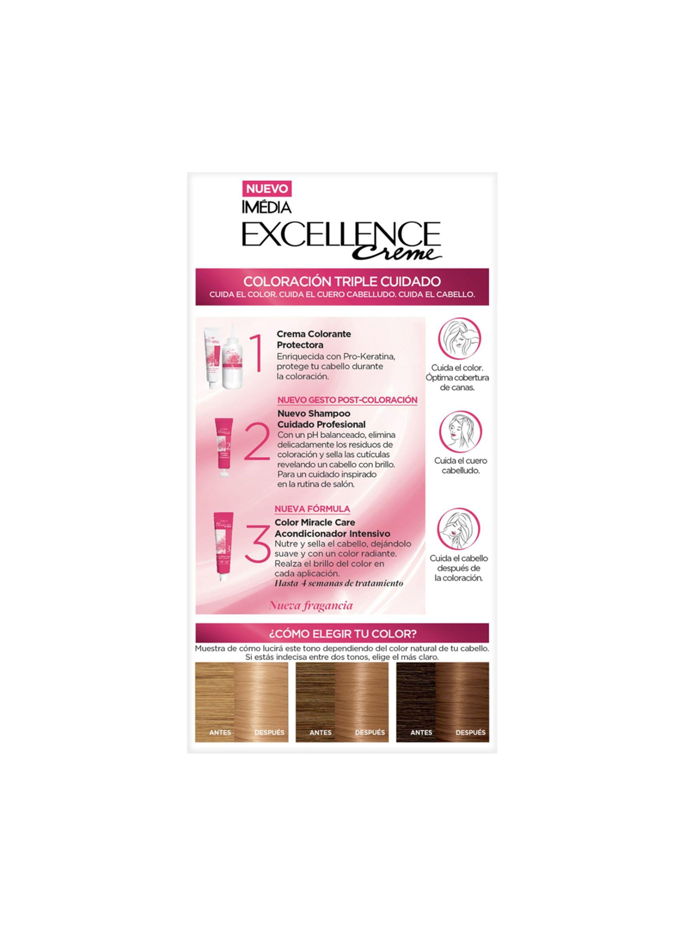 Tintura Excellence Cabello Creme 8 Rubio Claro-5