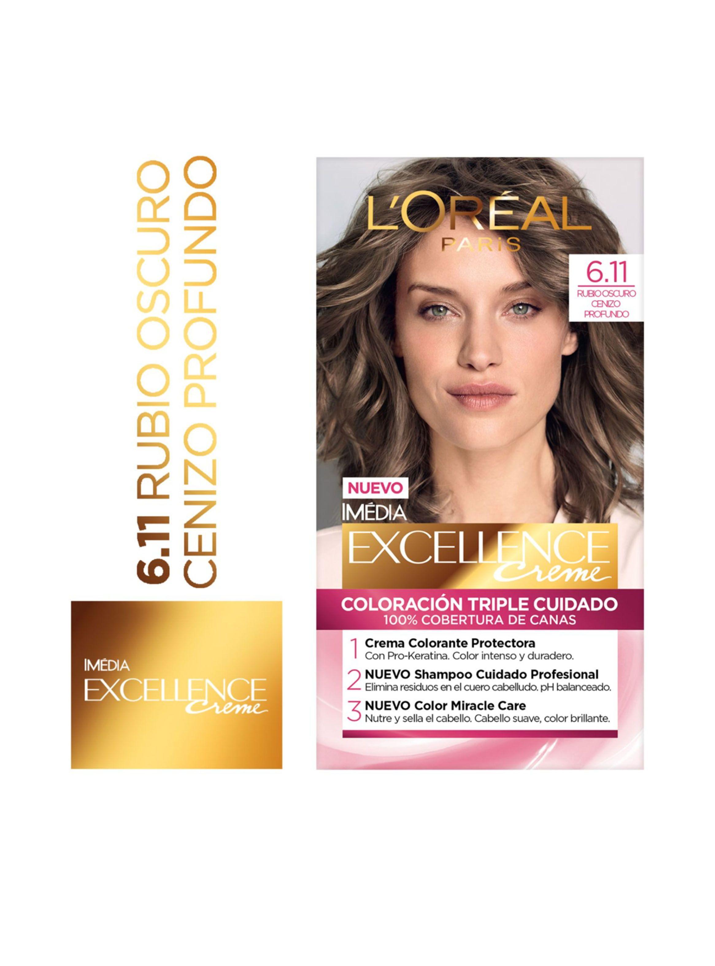 Tintura Excellence Cabello Creme 6.11 Rubio Oscuro Ceniza-0