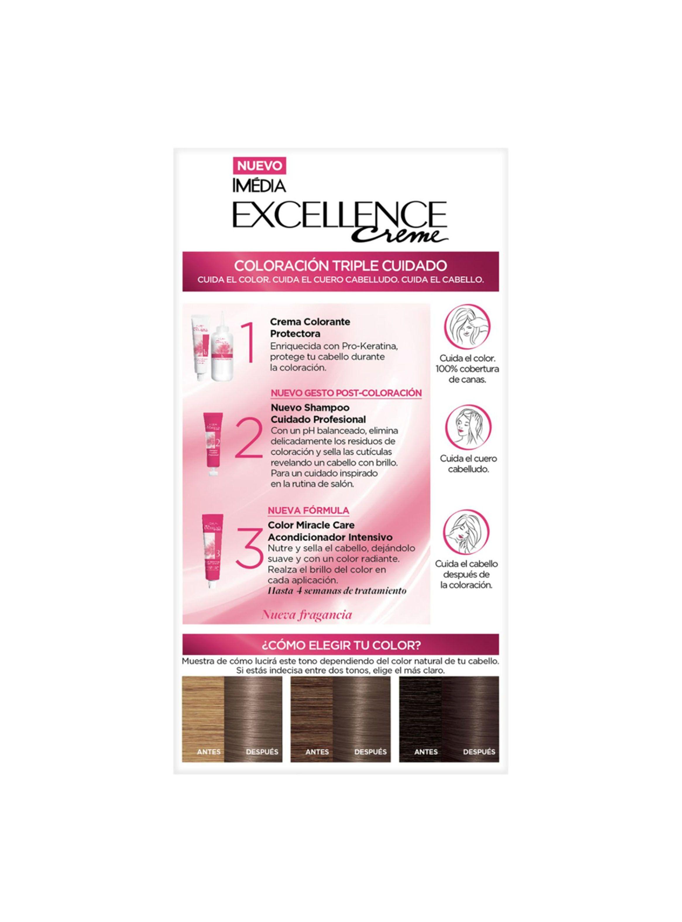 Tintura Excellence Cabello Creme 6.11 Rubio Oscuro Ceniza-5