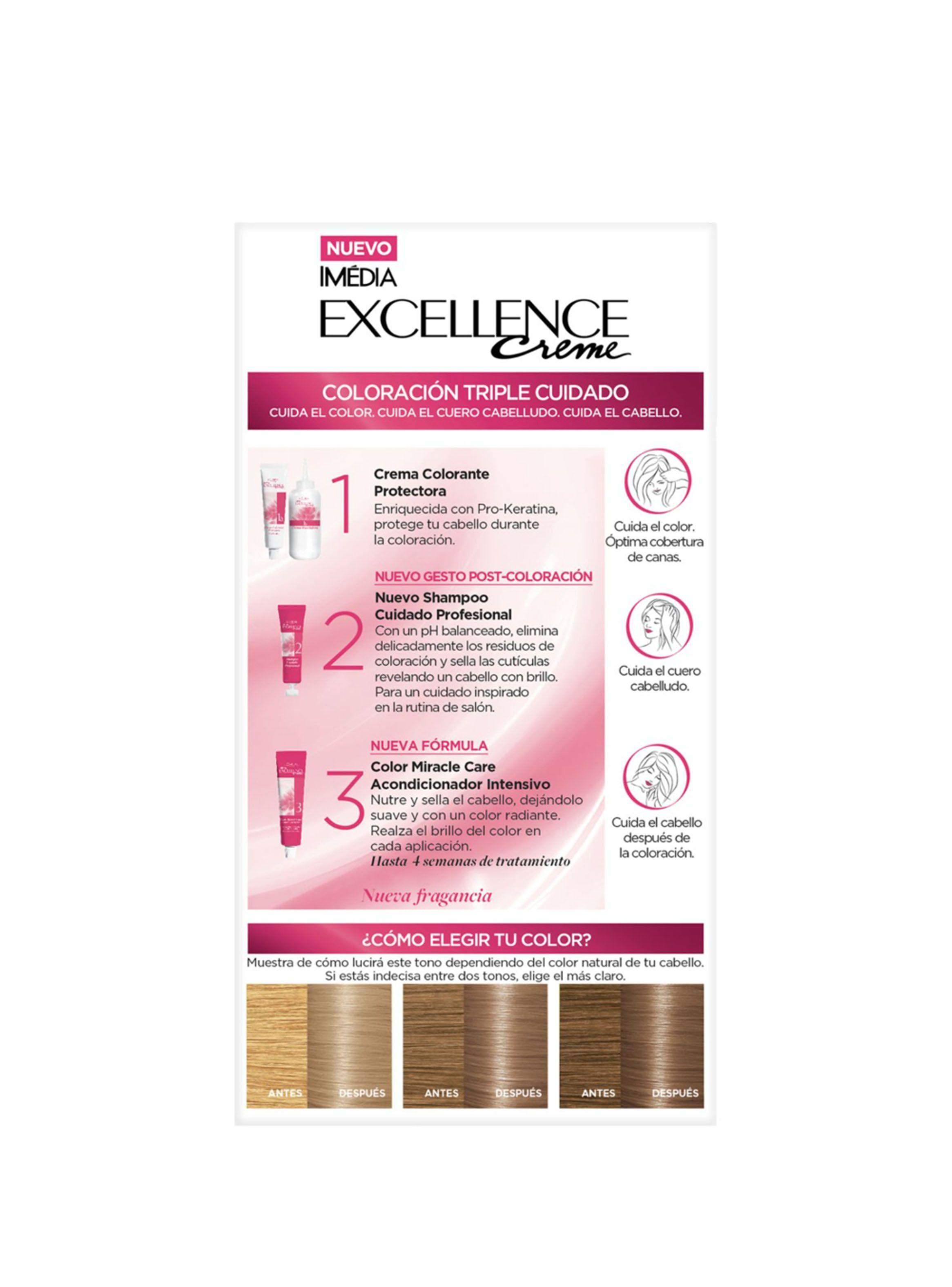 Tintura Excellence Cabello Creme 8.11 Rubio Claro Ceniza-5