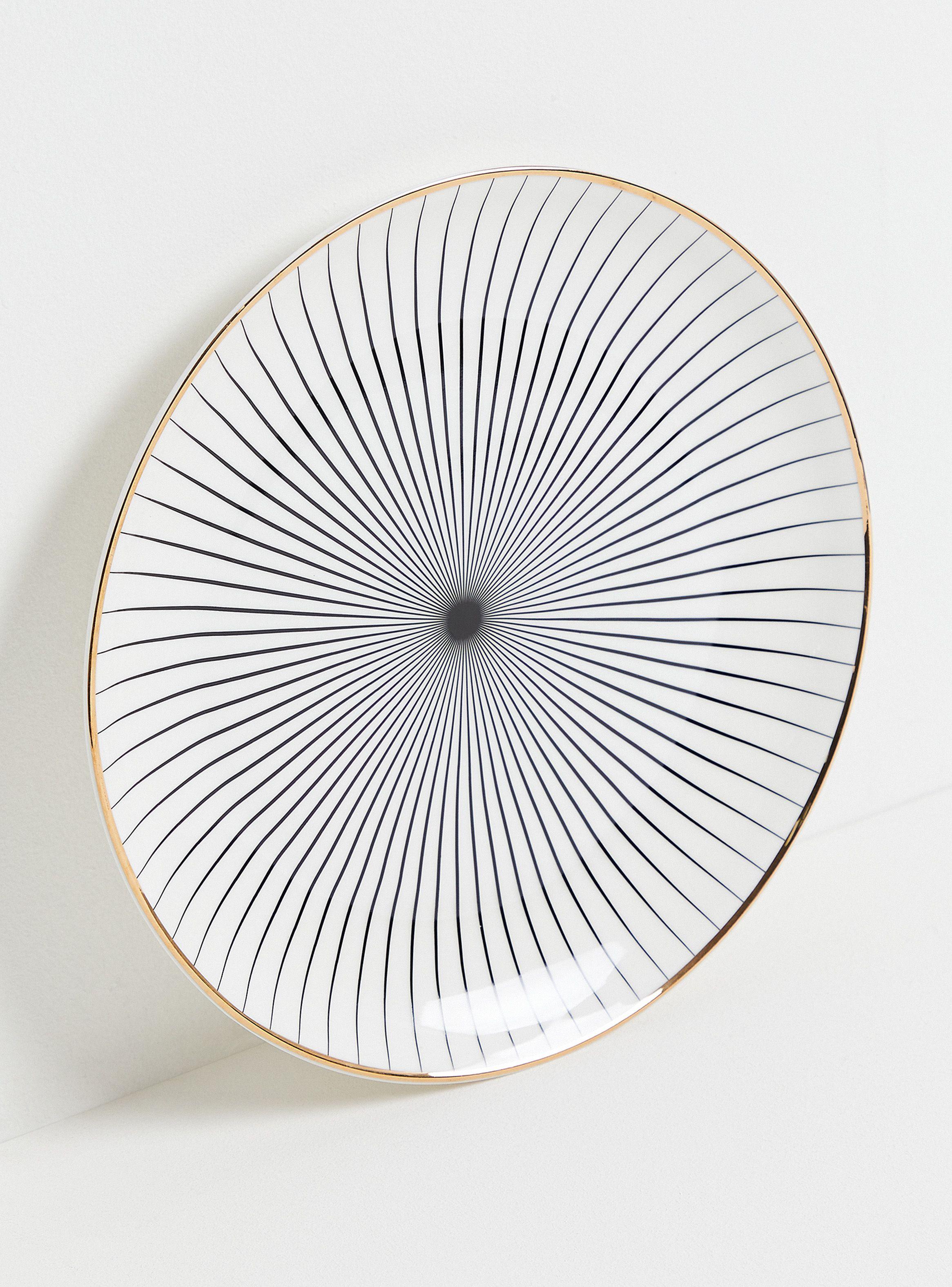Plato Principal 26.7 cm Glam Blanco-1