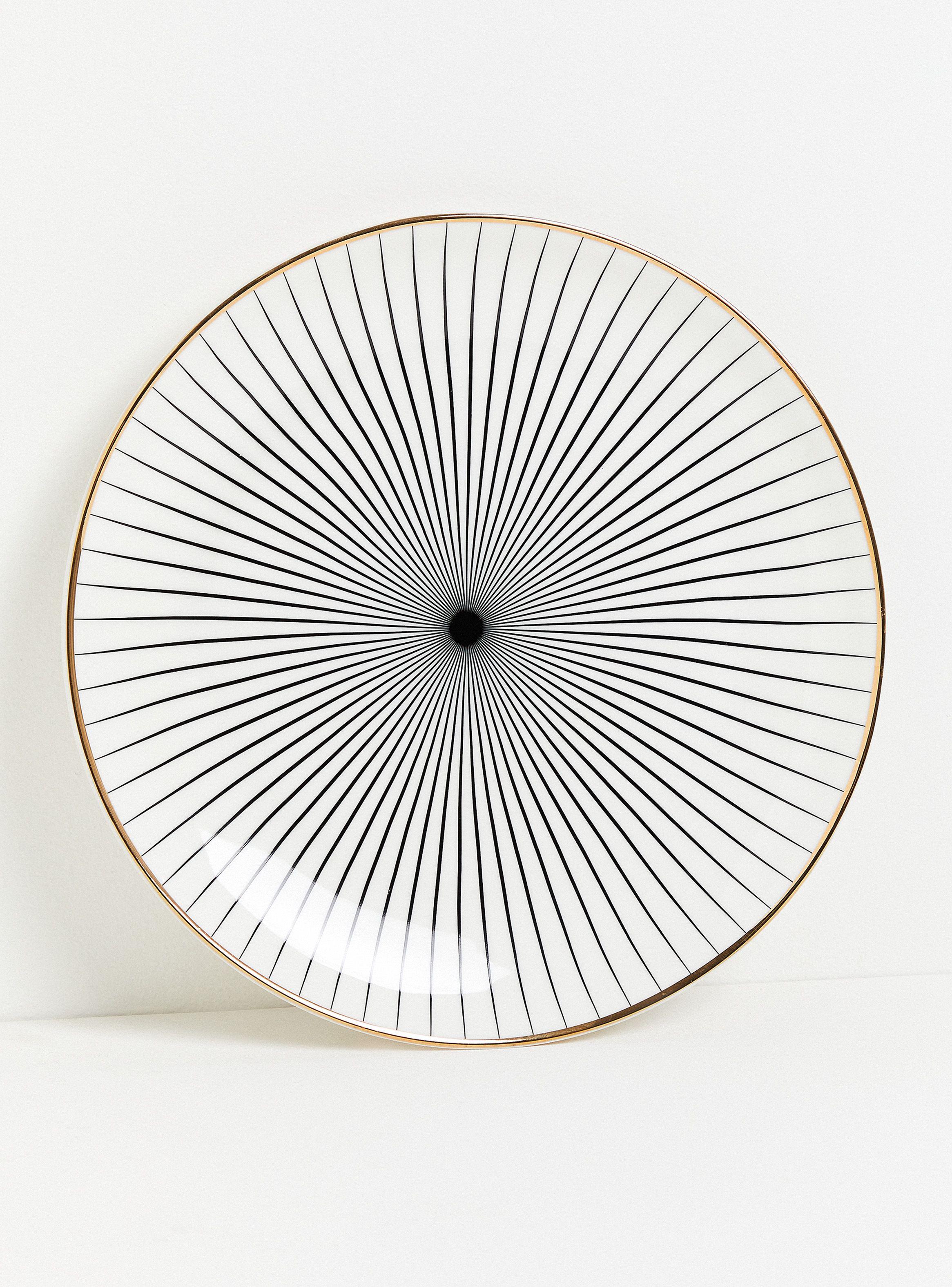 Plato Principal 26.7 cm Glam Blanco-0