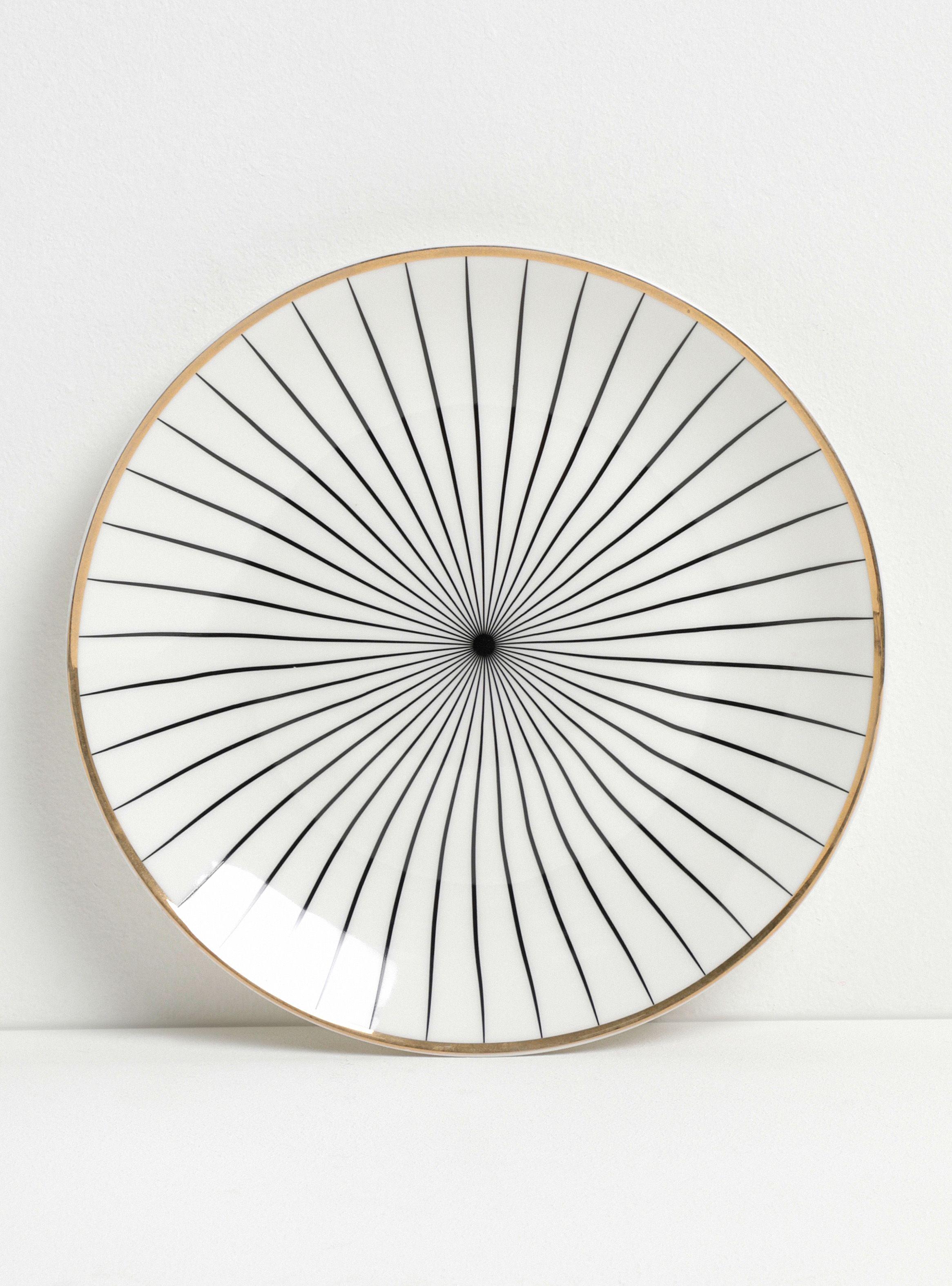 Plato Salad Glam Blanco 20 cm-0