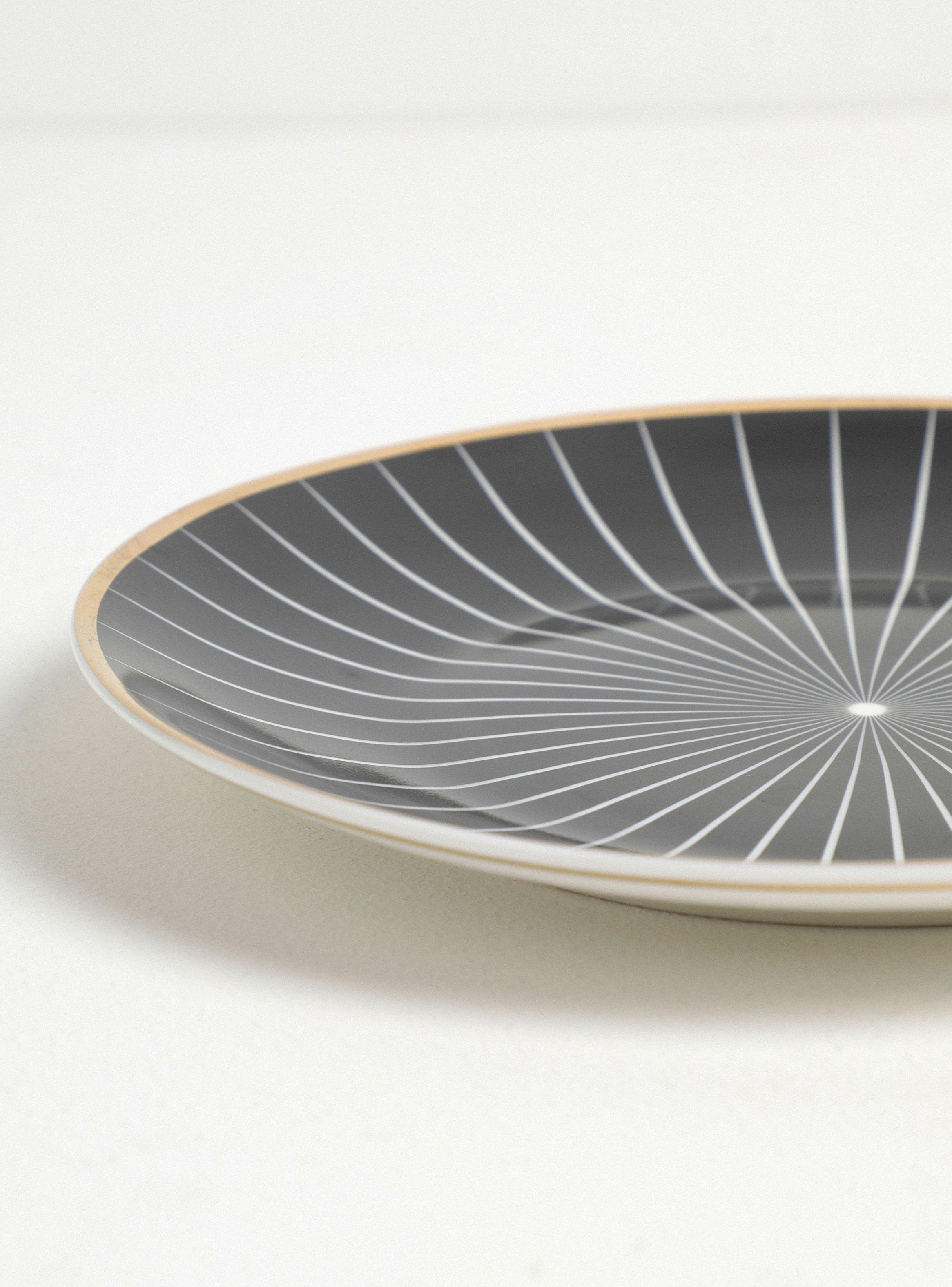 Plato Salad Glam Negro 20 cm-2