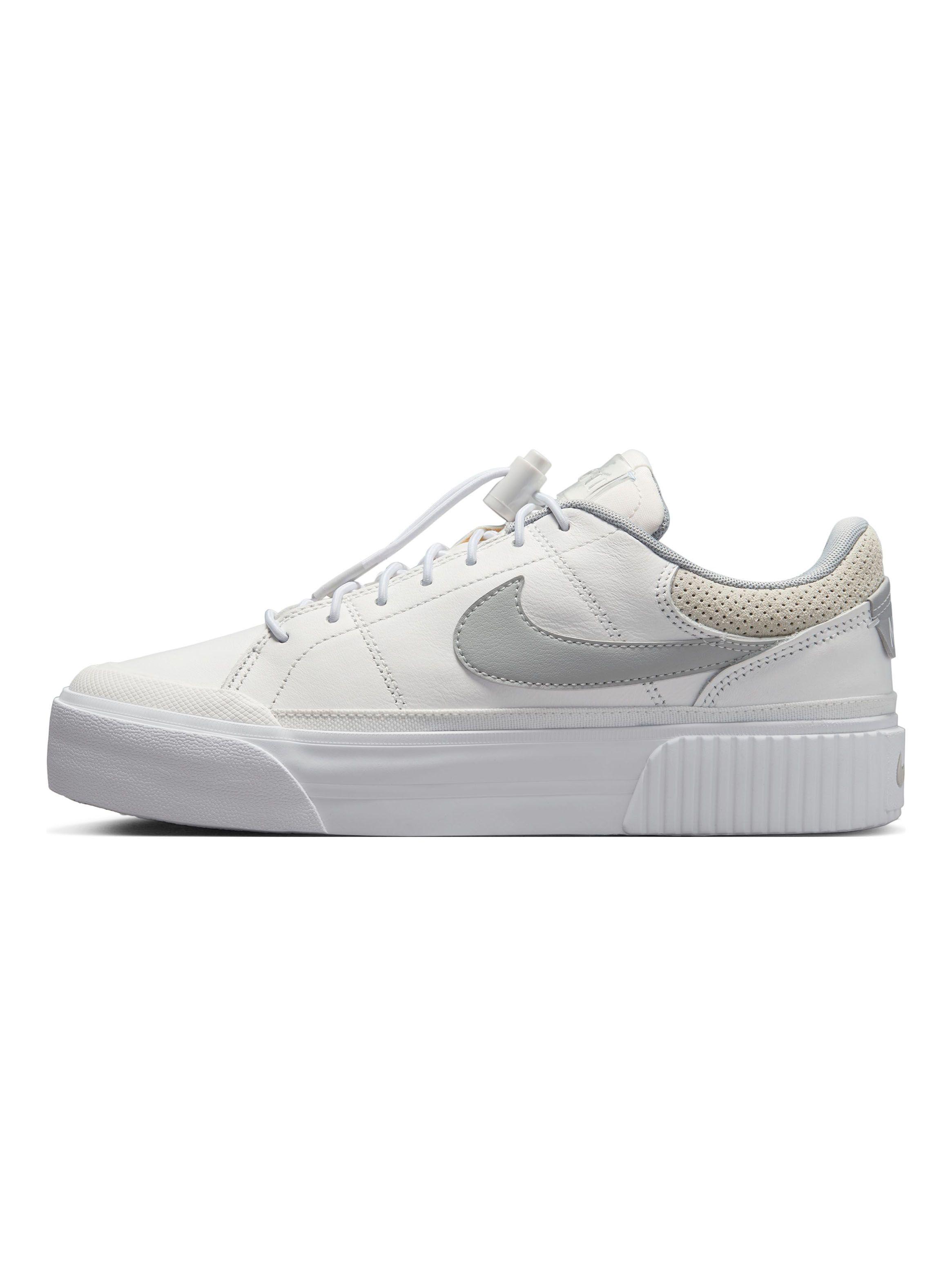 Zapatilla Urbana Aterciopelada Court Legacy Lift Mujer-2