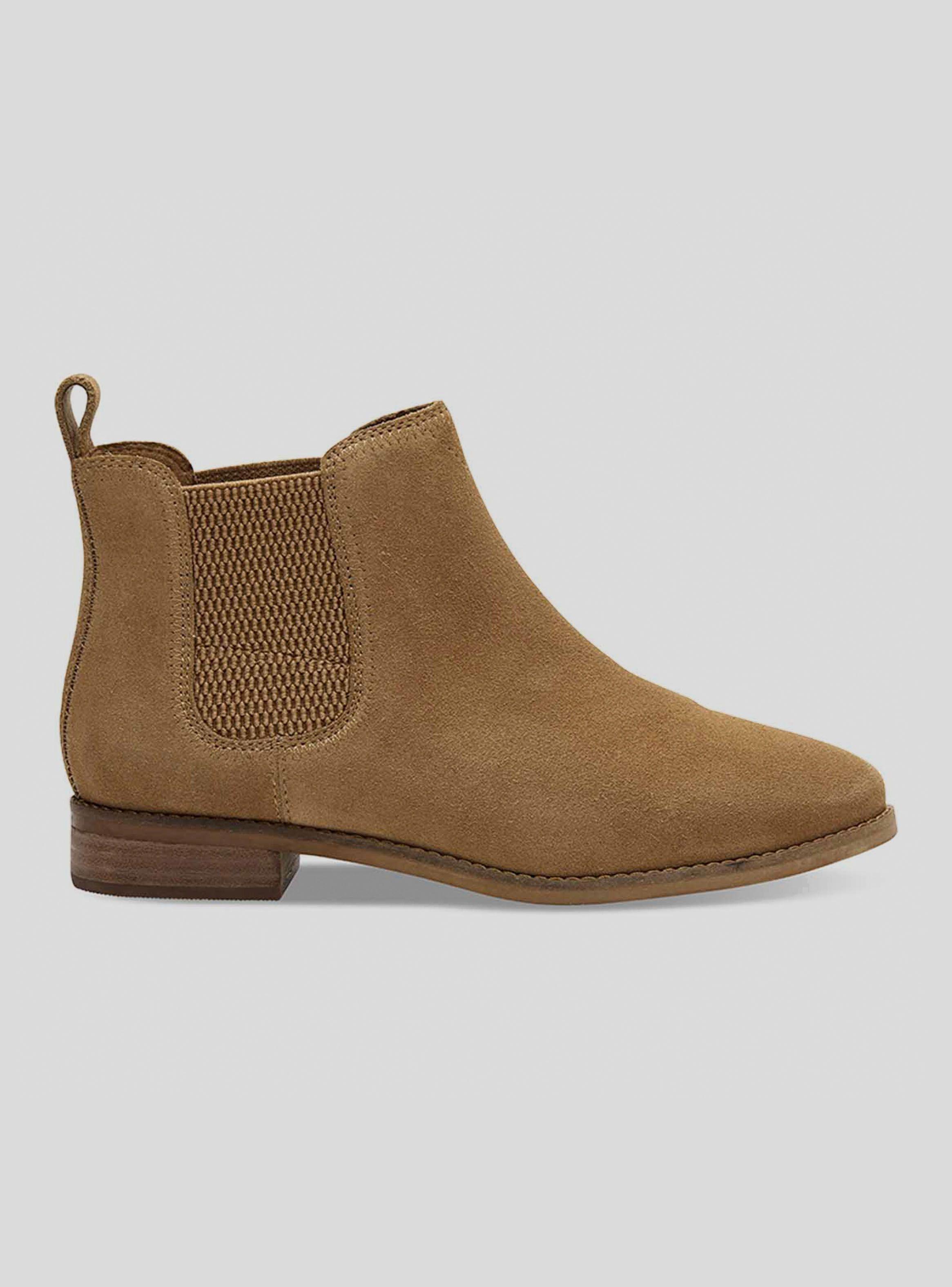 Botín Toms Mujer Ella Toffee Suede-0