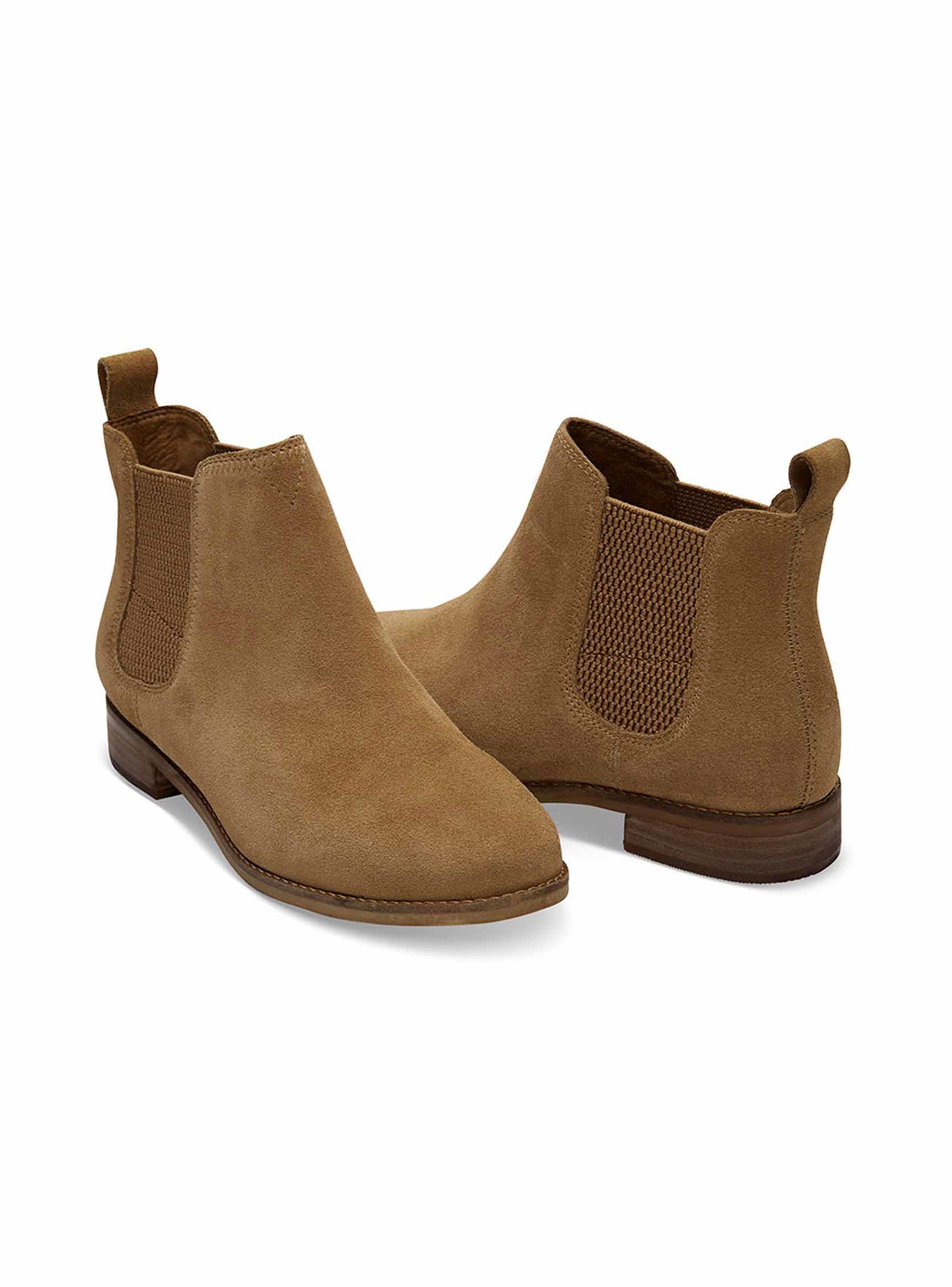 Botín Toms Mujer Ella Toffee Suede-1