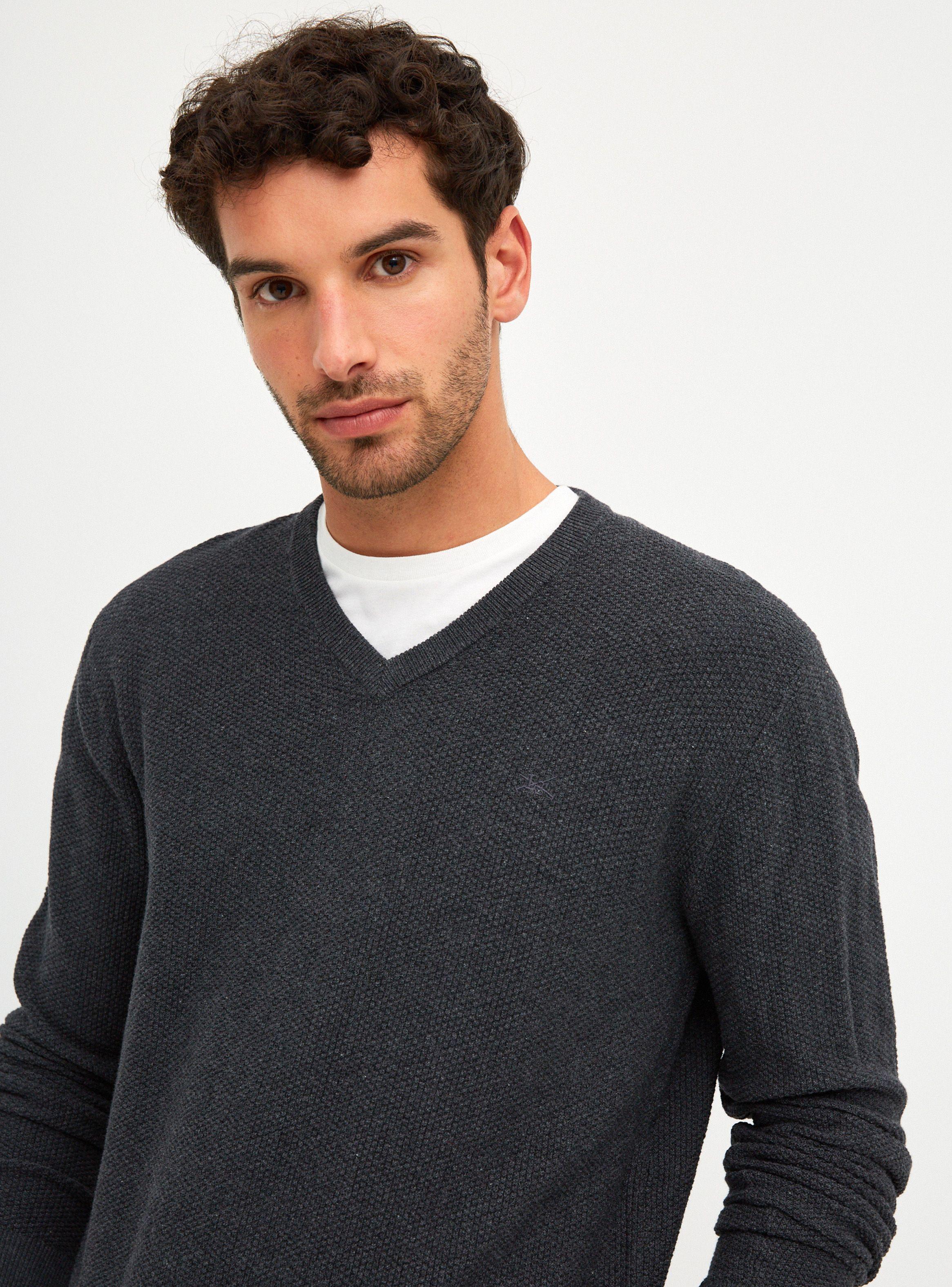 Sweater Moda Cuello V-2