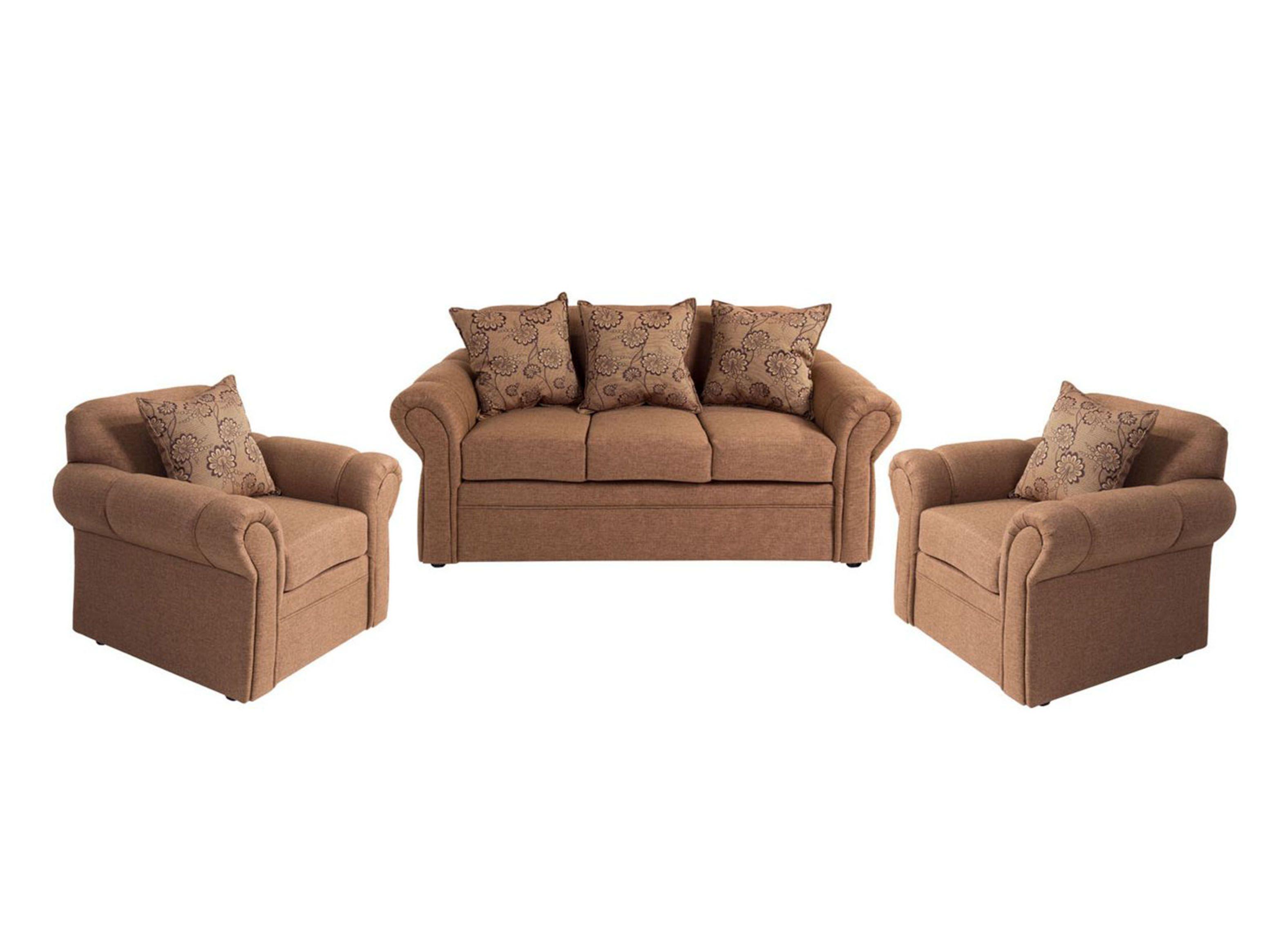 Juego de Living Tela Chicago: Sofá 3 Cuerpos + 2 Sillones Stylo-0