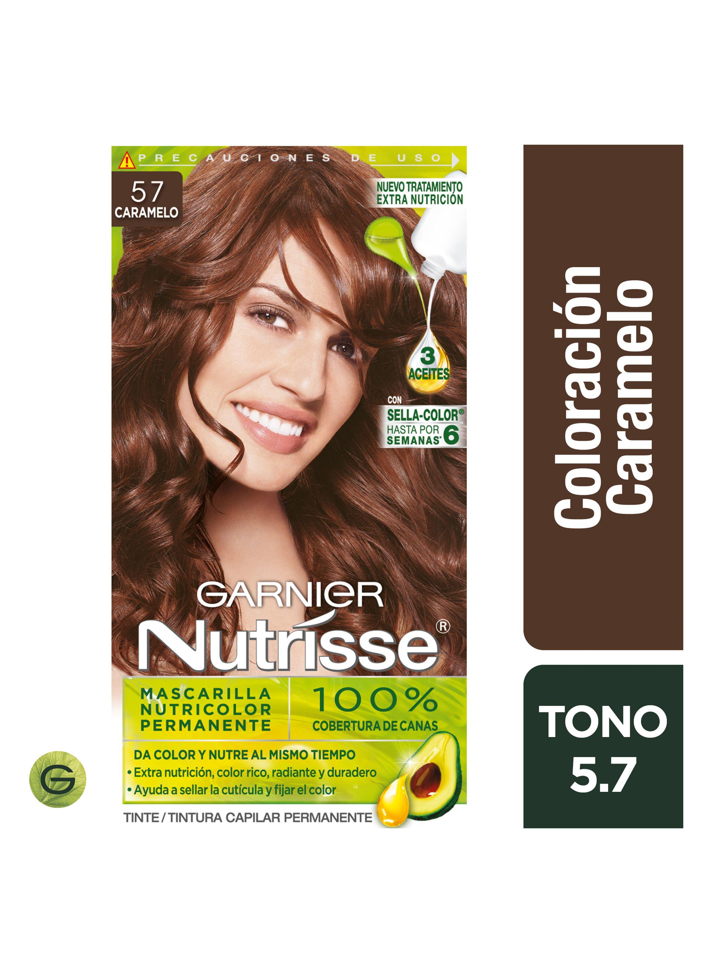 Tintura Garnier Nutrisse Cabello 57 Caramelo-2