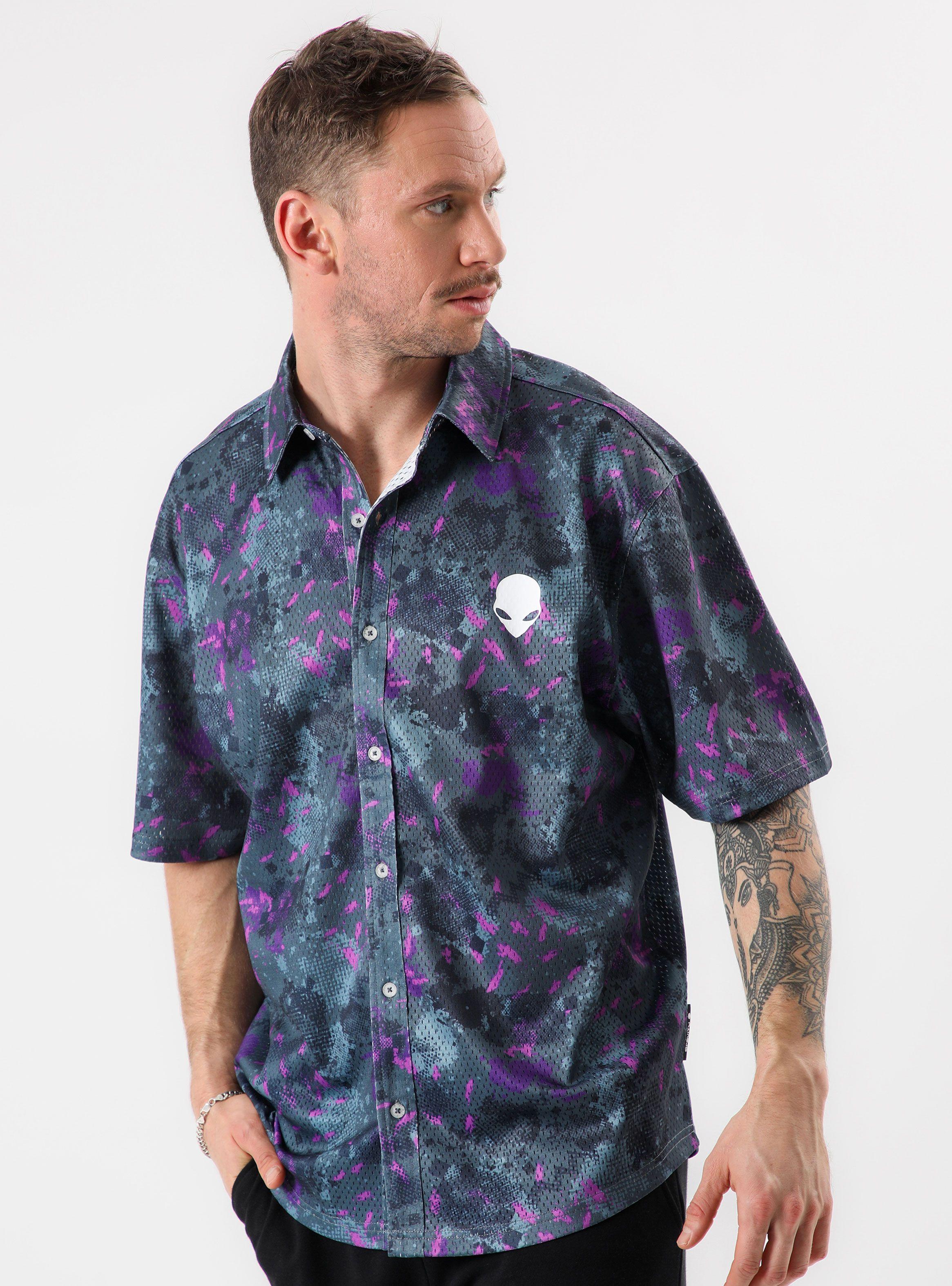 Camisa Manga Corta Mesh Full Print Colores-2