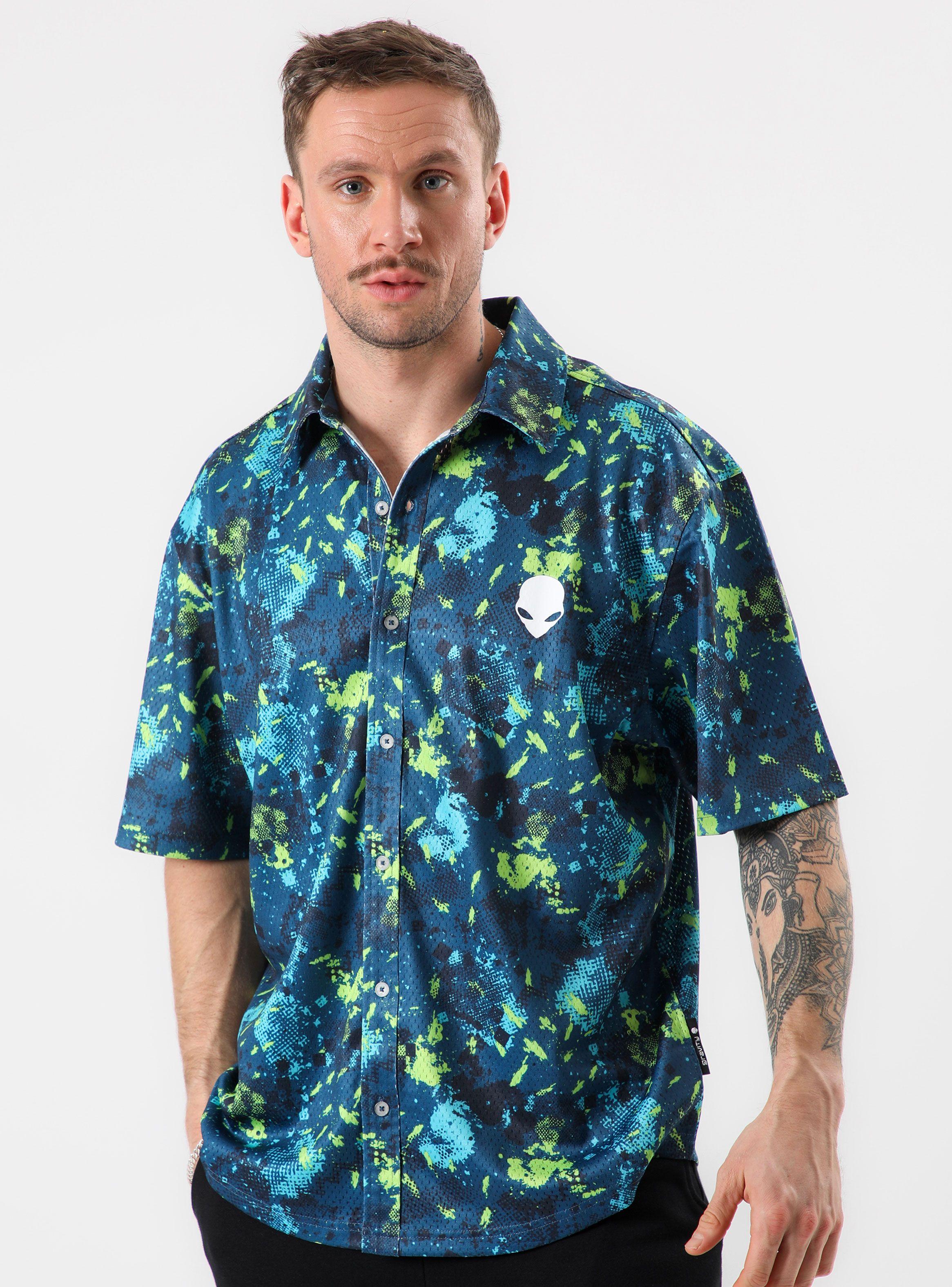 Camisa Manga Corta Mesh Full Print Colores-0